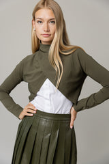 Tribeca Skirt in Basil