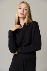 Alinea Wrap Top in Black
