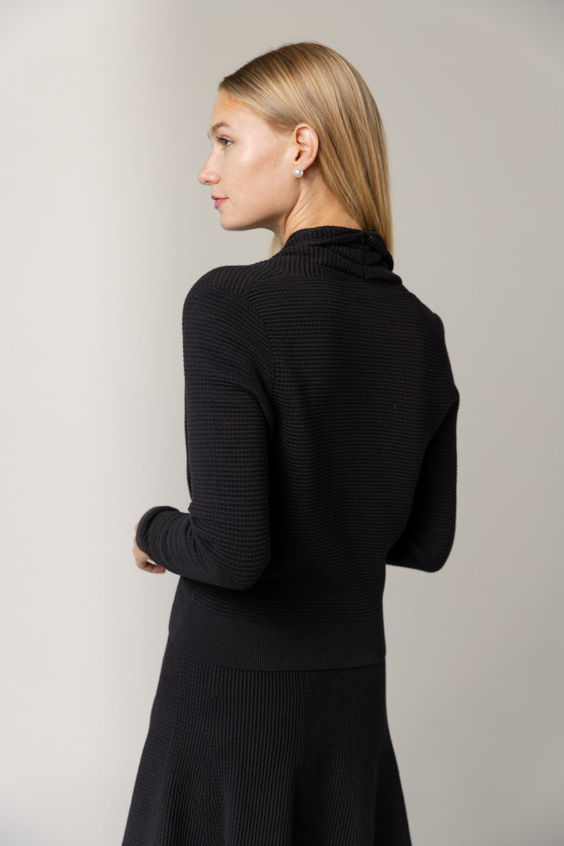 Alinea Wrap Top in Black