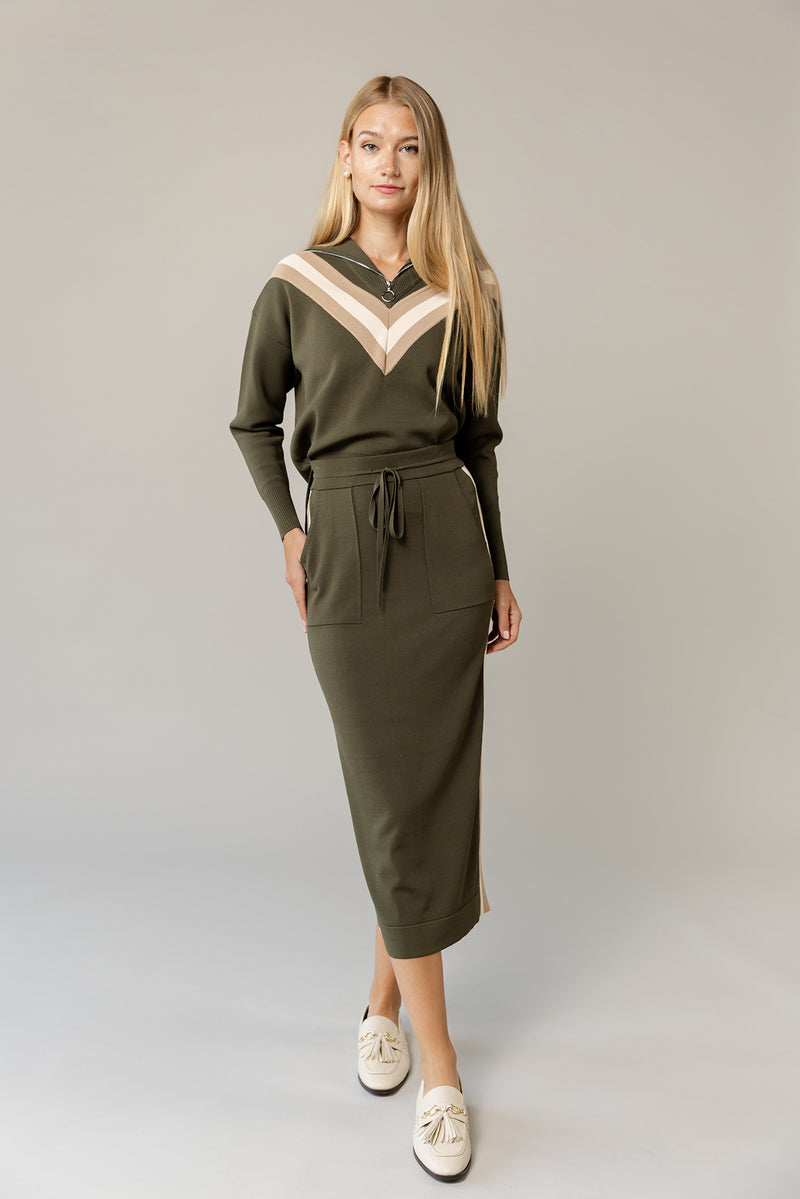 Cira Skirt in Basil