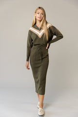 Cira Skirt in Basil