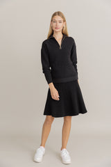 Alinea Zip Top in Black