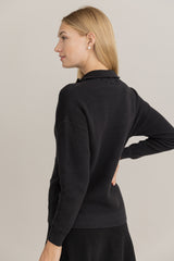 Alinea Zip Top in Black