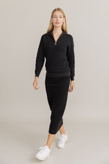 Alinea Zip Top in Black