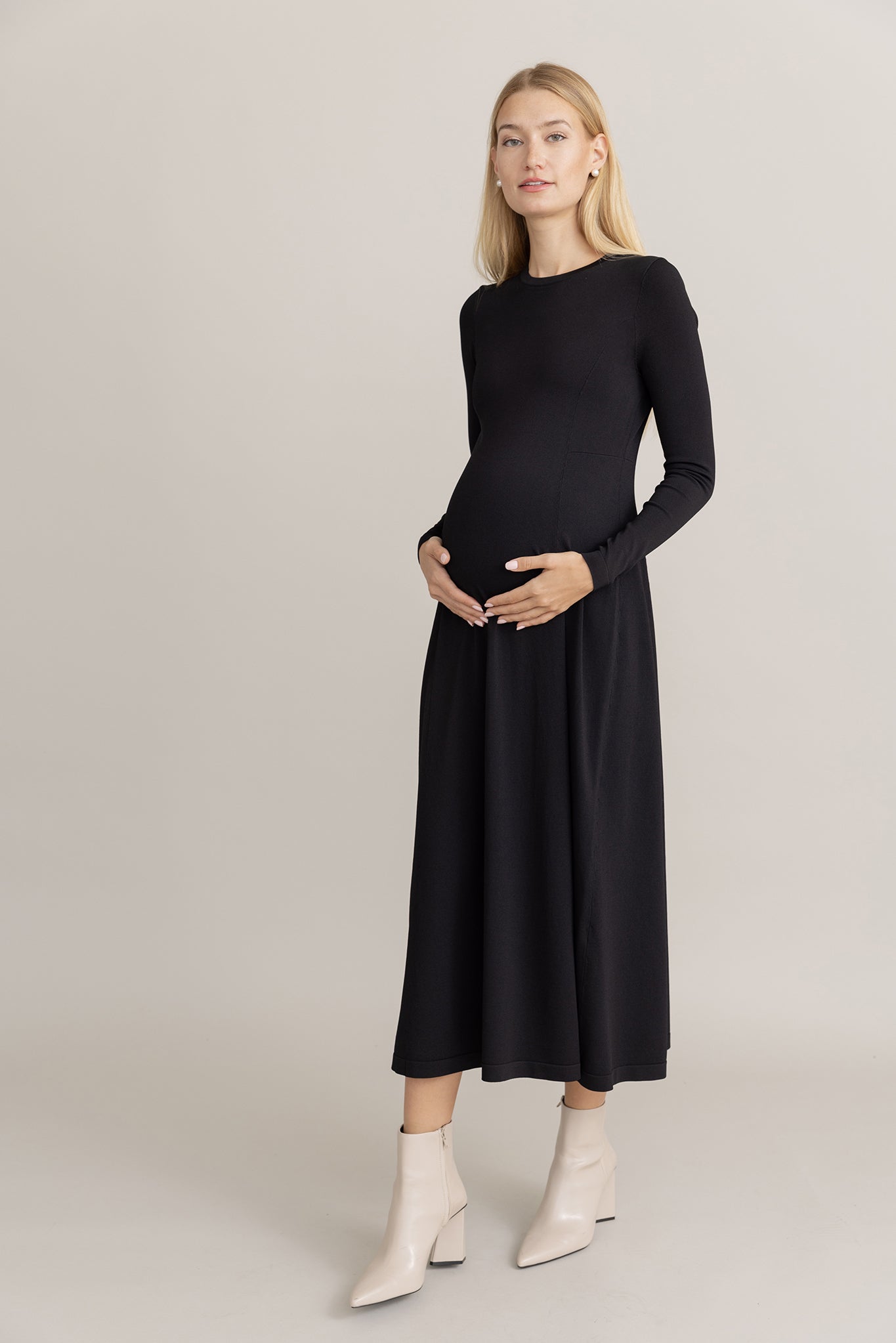 Cadelo Maternity Dress in Black