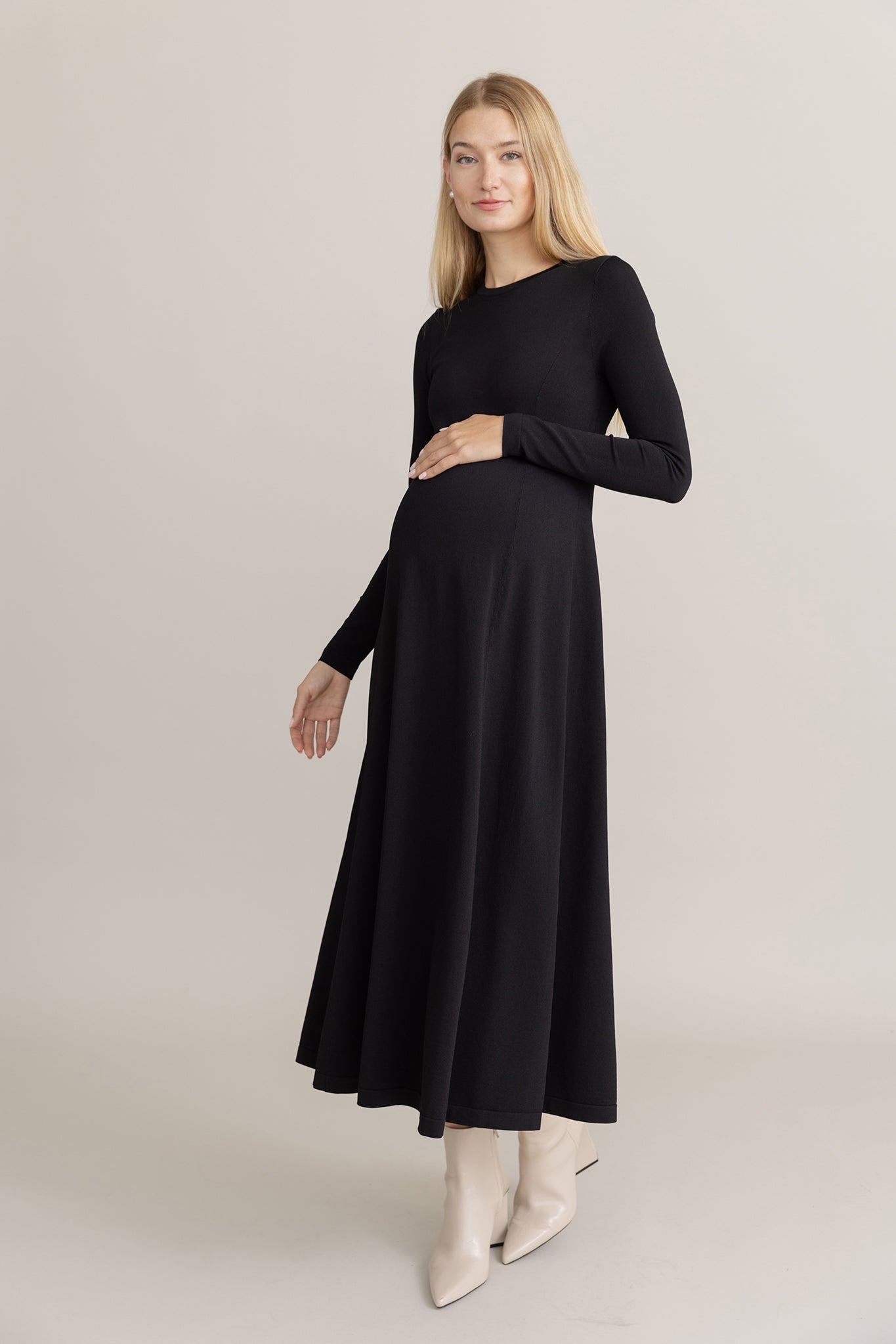Cadelo Maternity Dress in Black