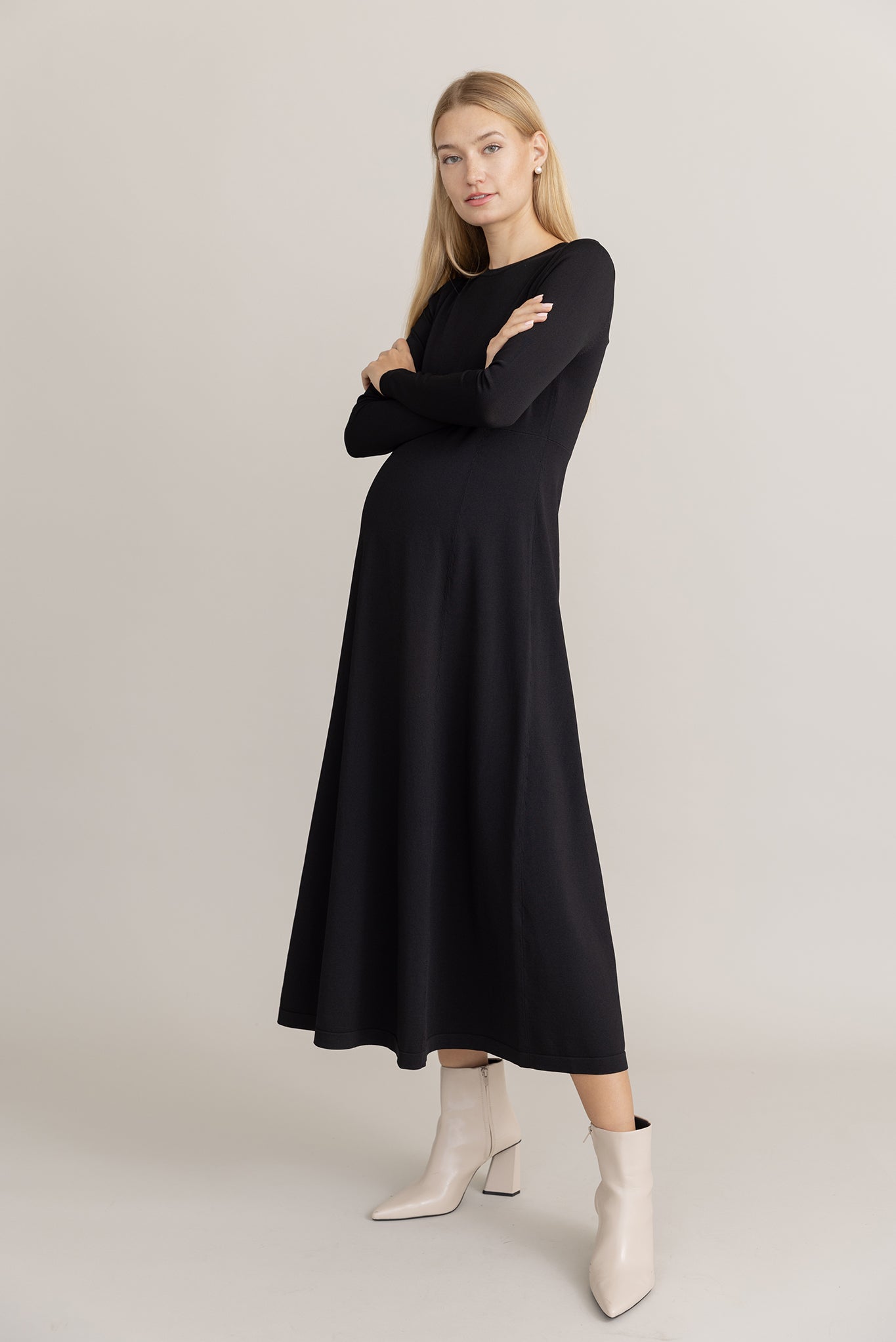 Cadelo Maternity Dress in Black