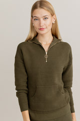 Alinea Zip Top in Basil