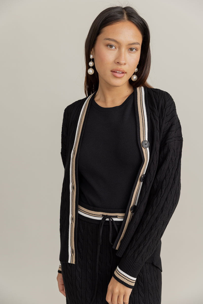 Lago Cardigan in Black