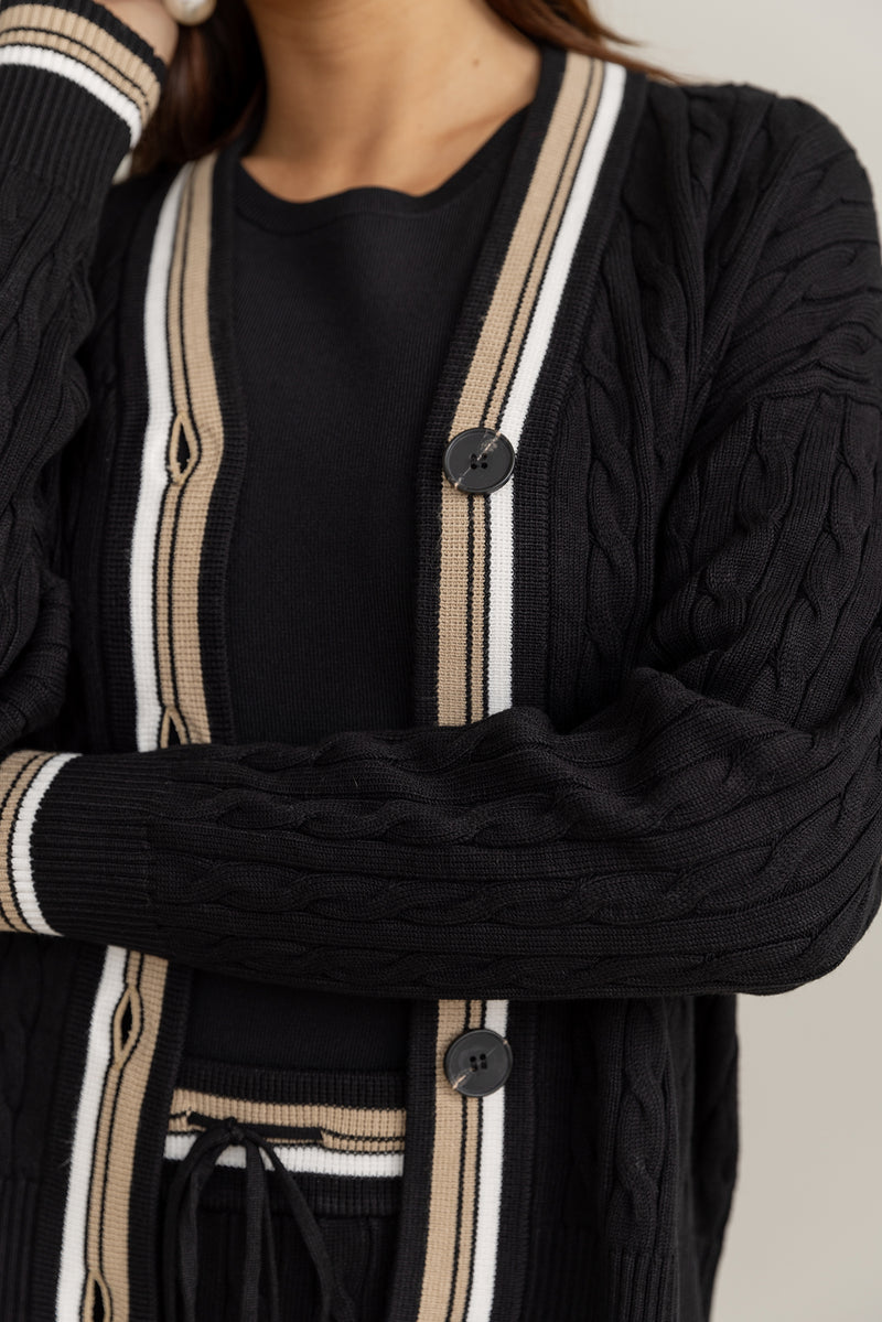 Lago Cardigan in Black