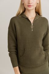 Alinea Zip Top in Basil