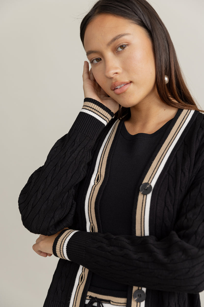 Lago Cardigan in Black