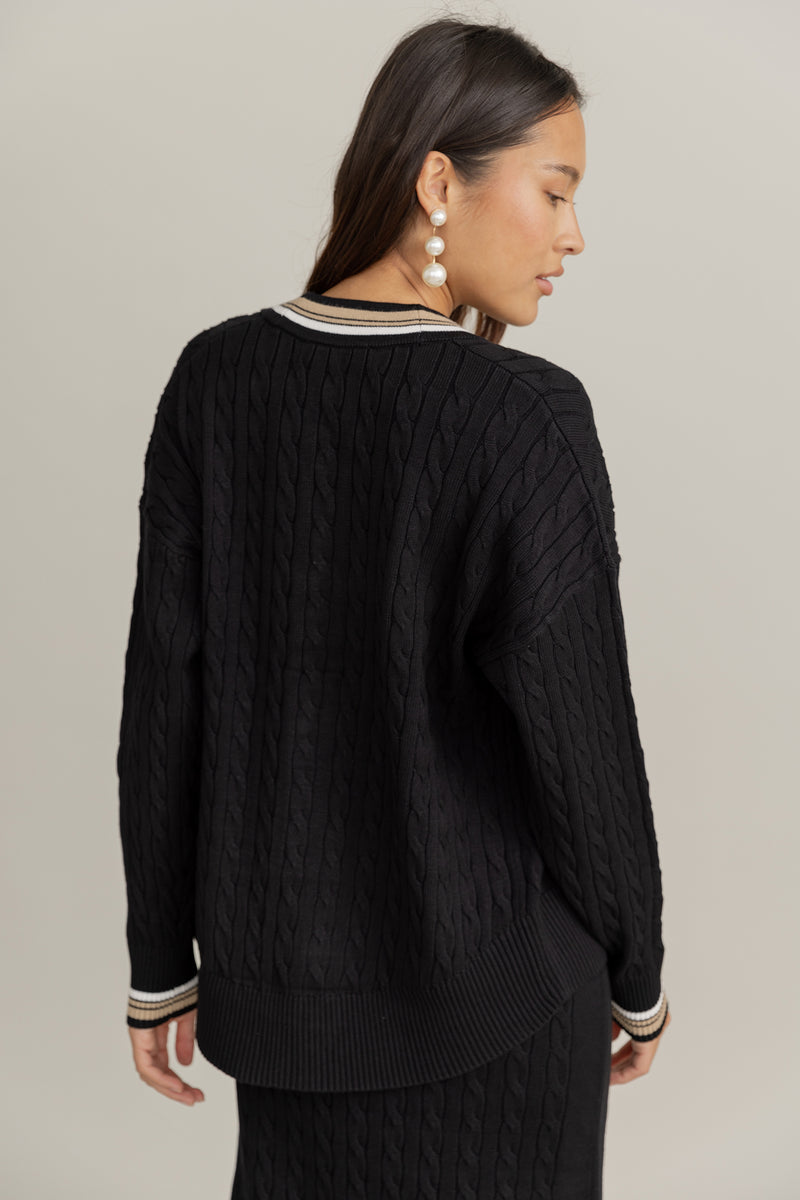 Lago Cardigan in Black