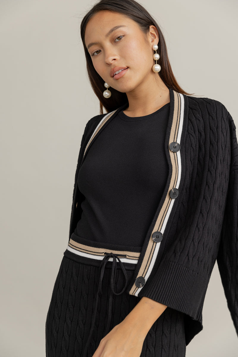 Lago Cardigan in Black