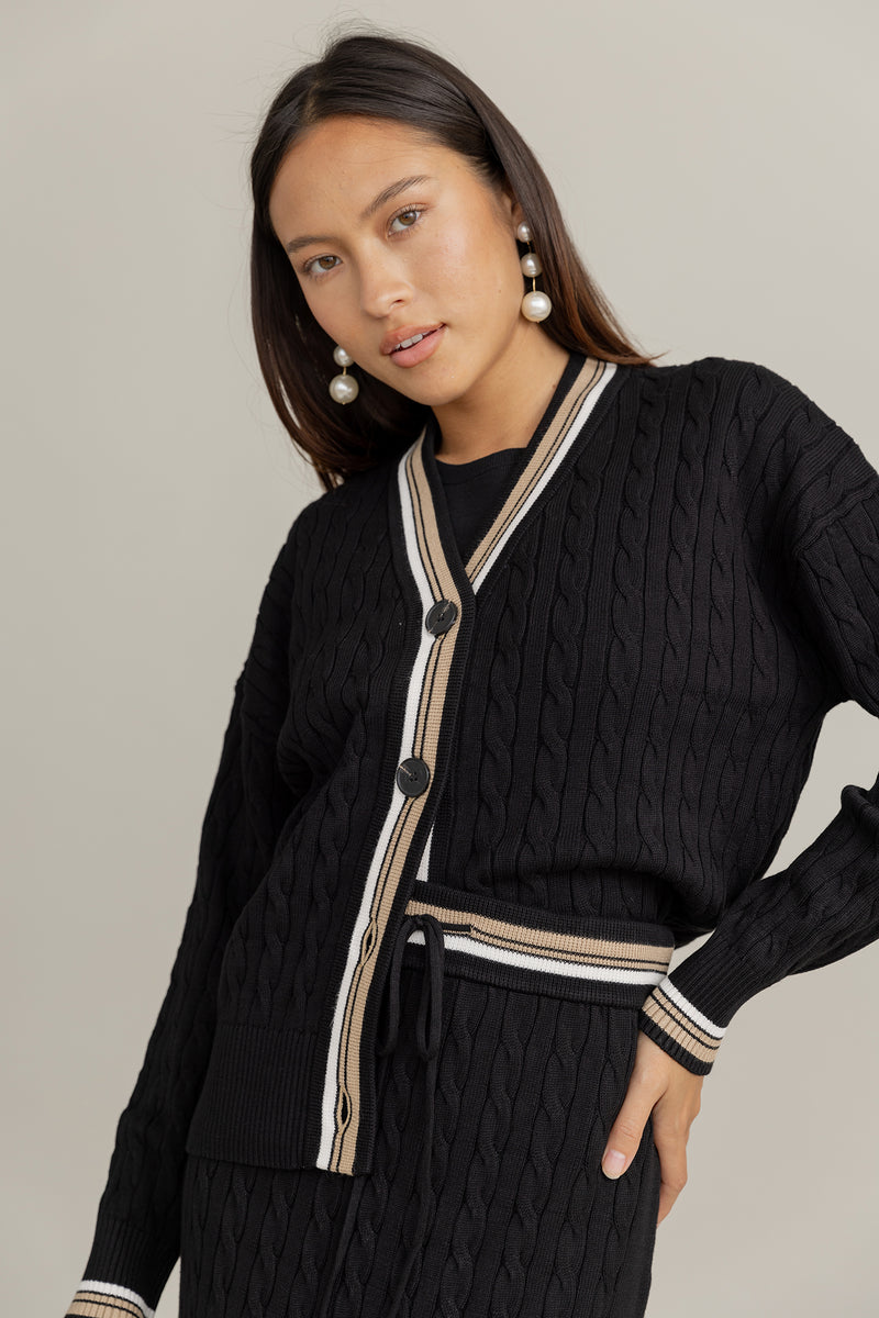 Lago Cardigan in Black