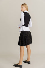 Delta Skirt in Studded Black