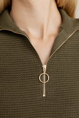 Alinea Zip Top in Basil