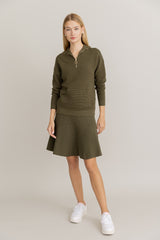 Alinea Zip Top in Basil