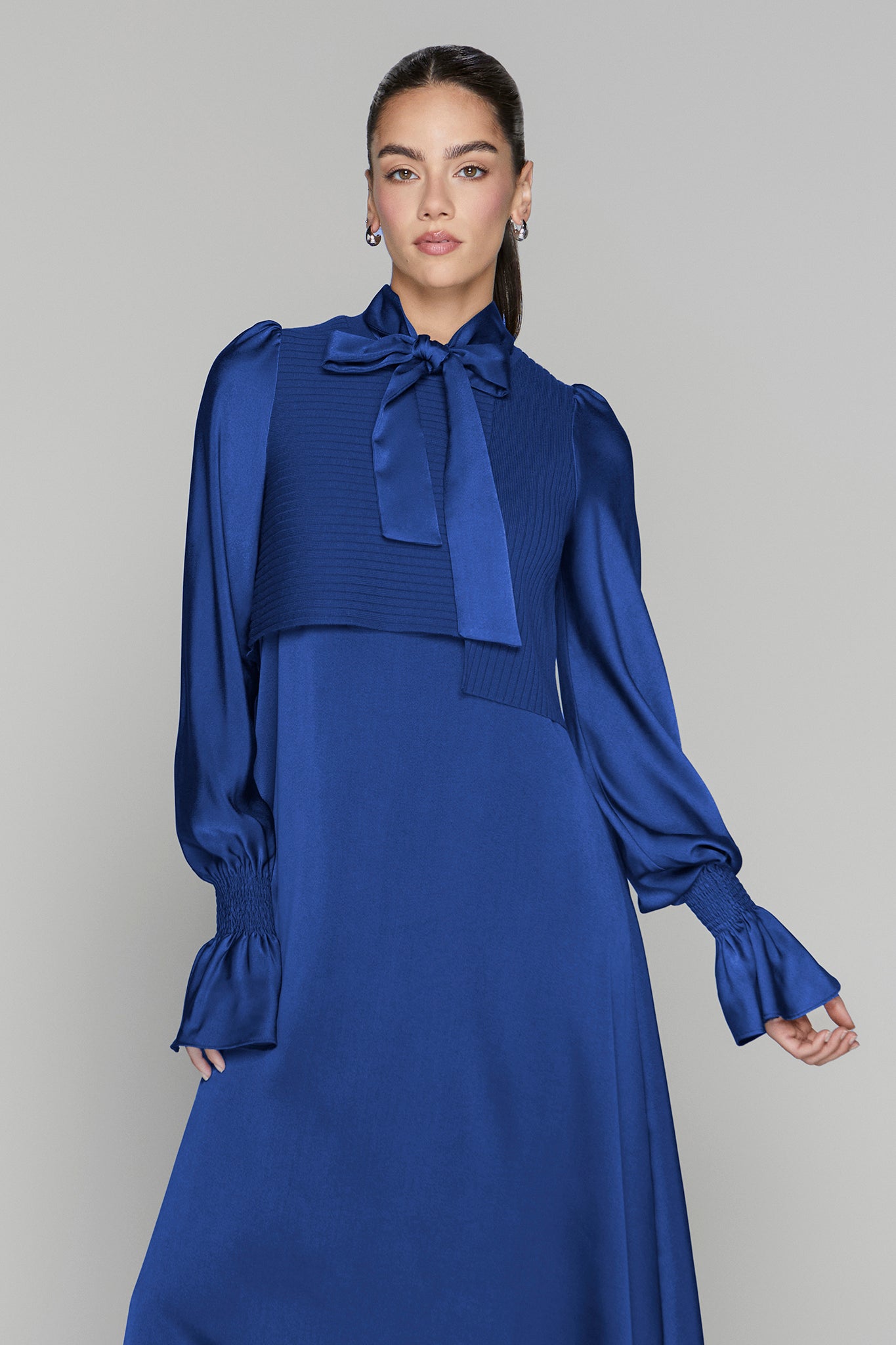 Claremont Dress in Elderberry
