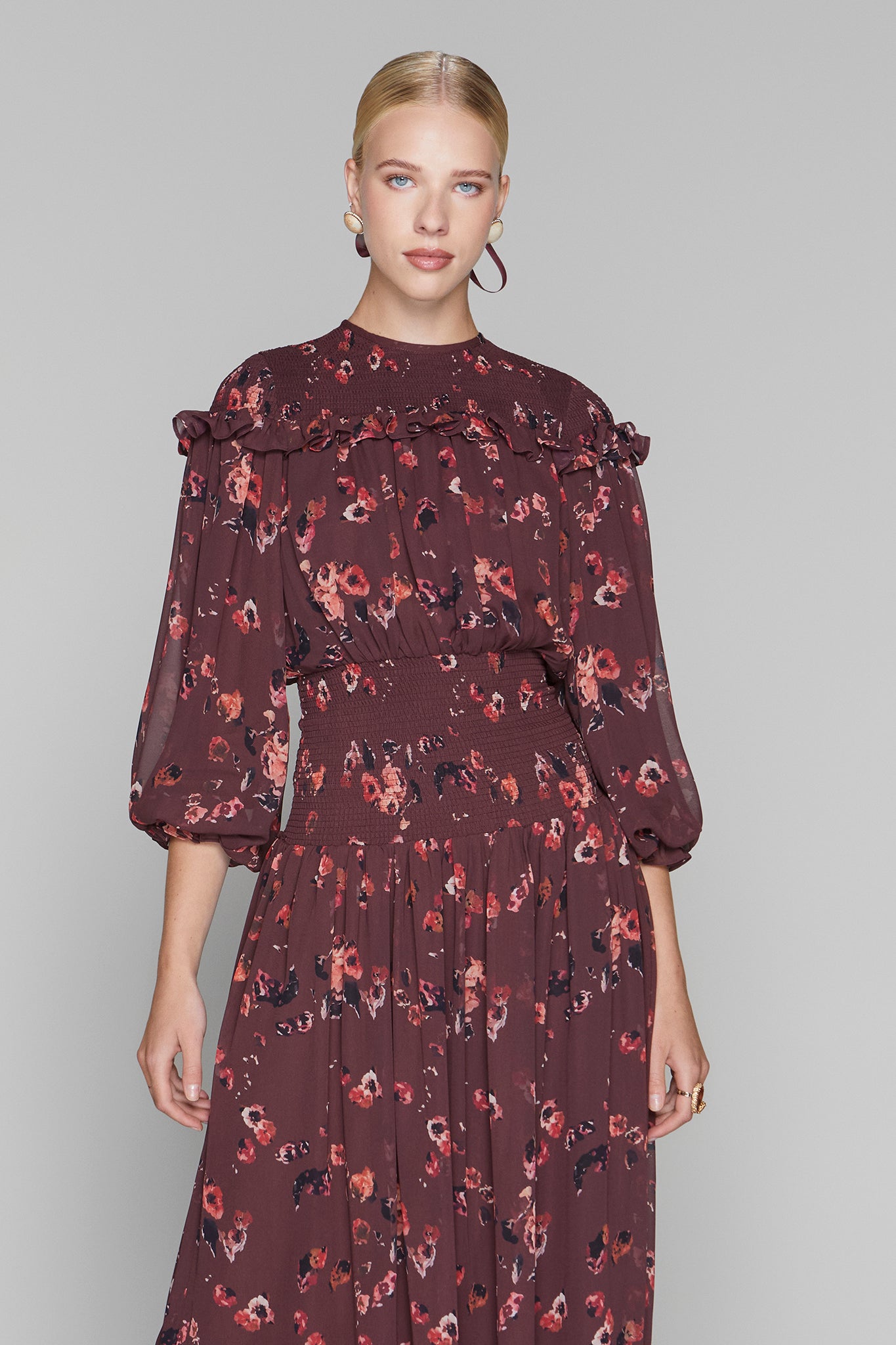 Tilden Dress in Sangria Petal