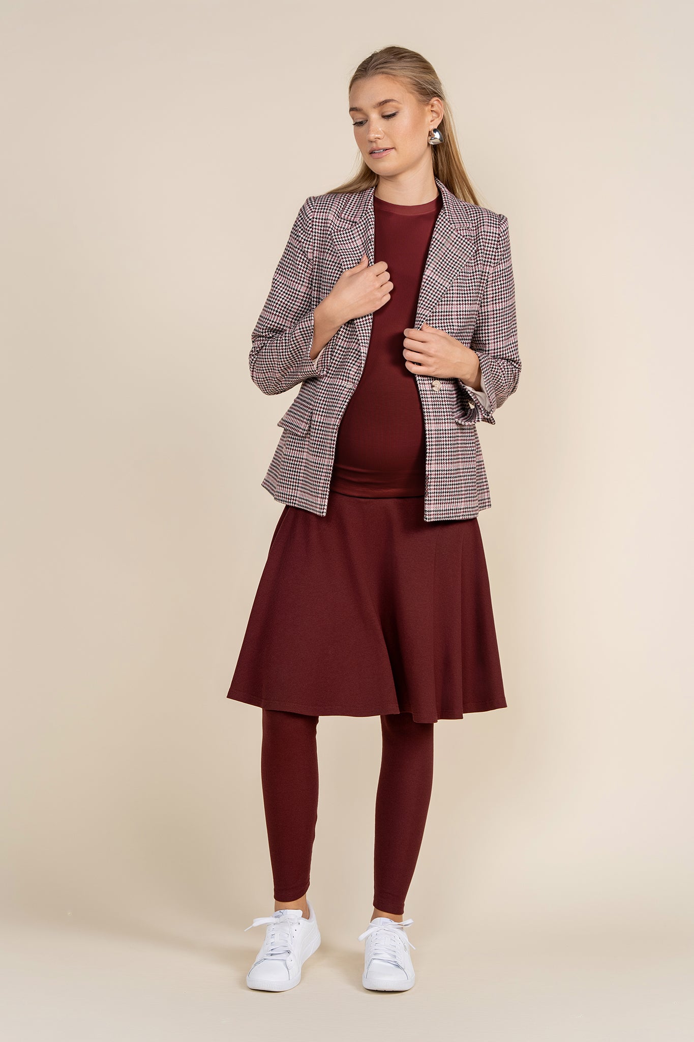 Maternity Skeggings™ in Merlot