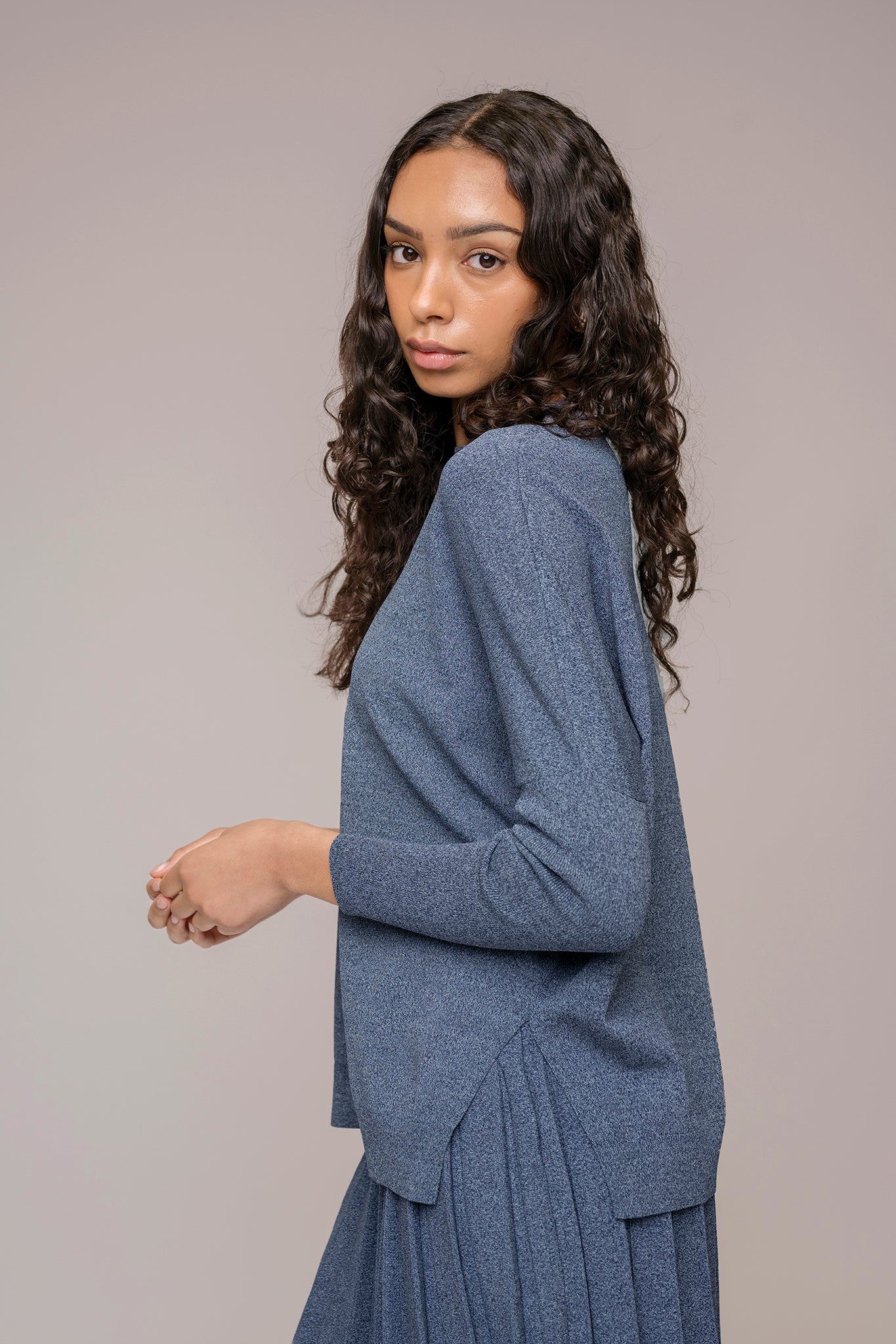 Montia Top in Denim