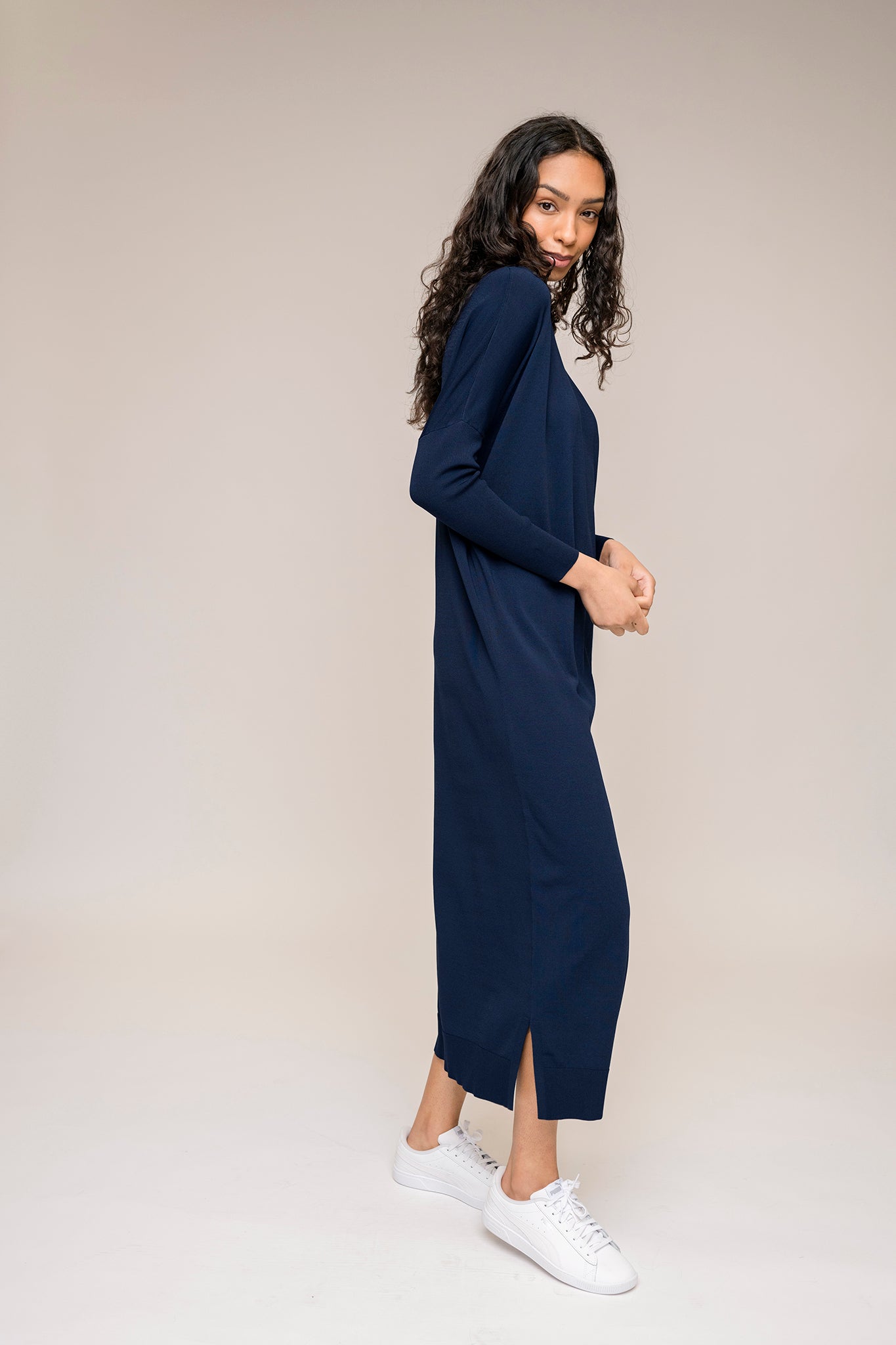 Perilla Dress in Midnight Navy