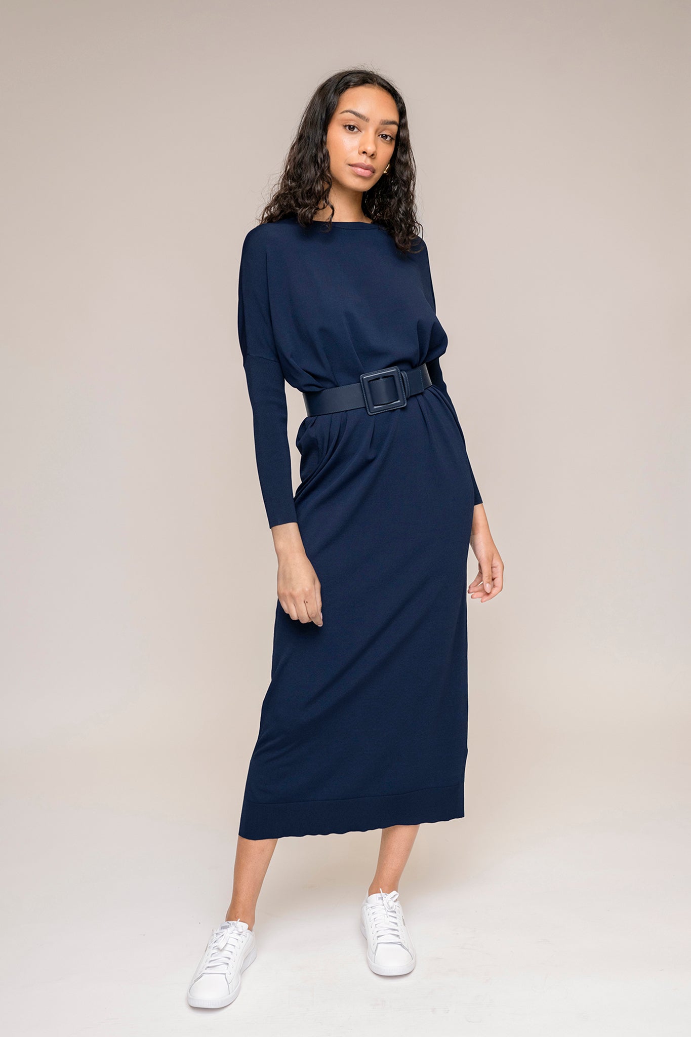 Perilla Dress in Midnight Navy