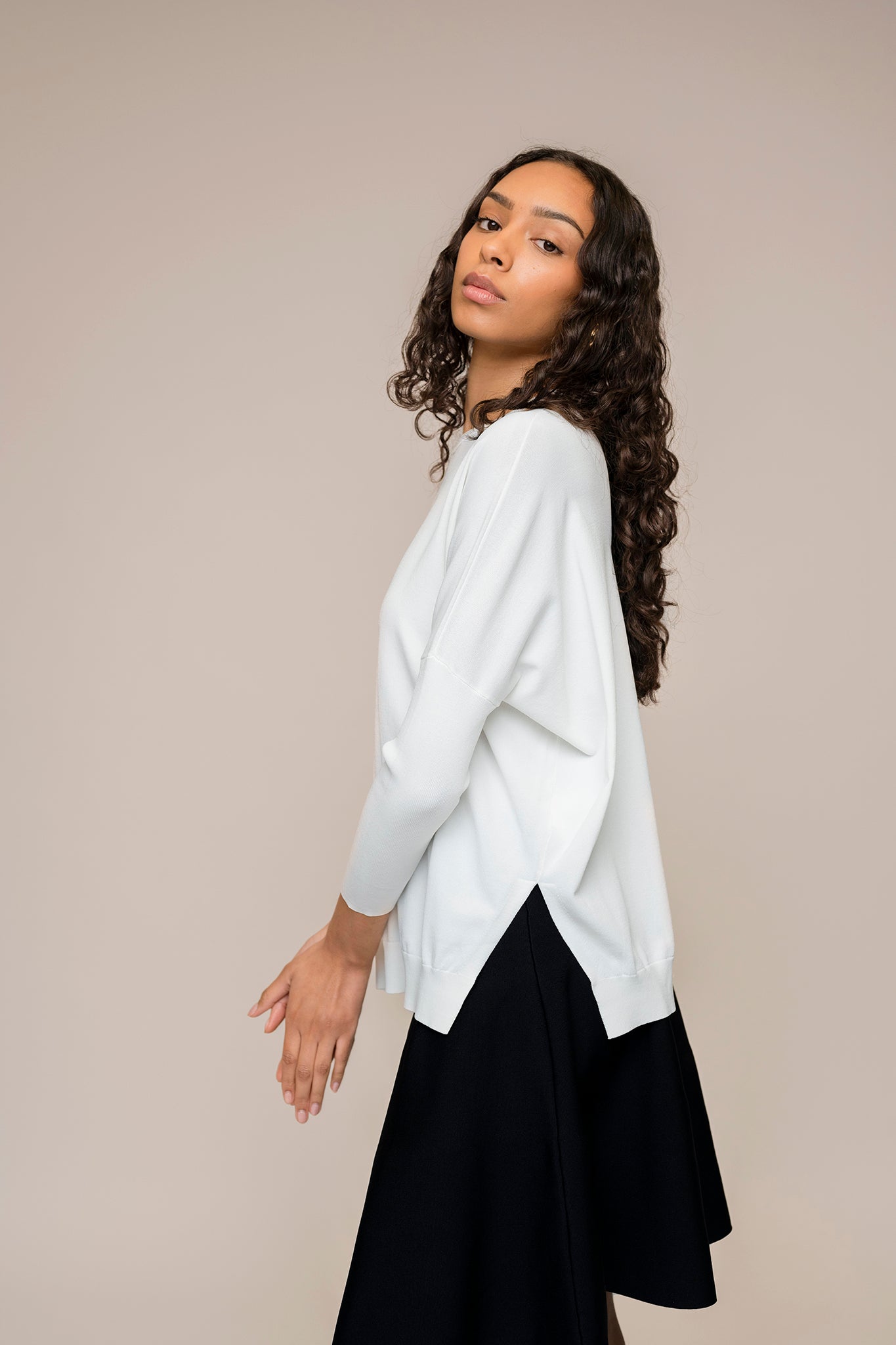 Montia Top in Soft White