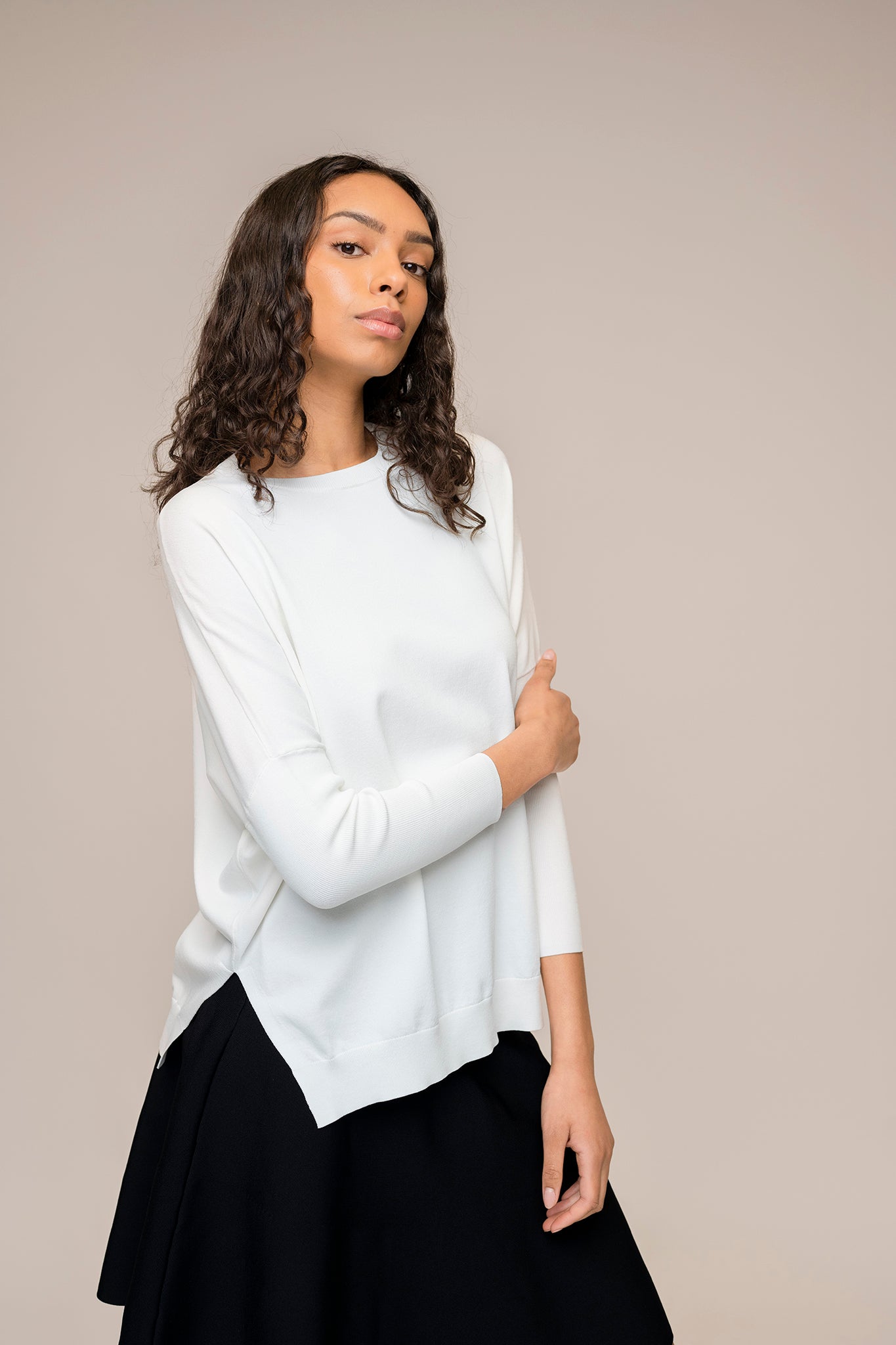 Montia Top in Soft White