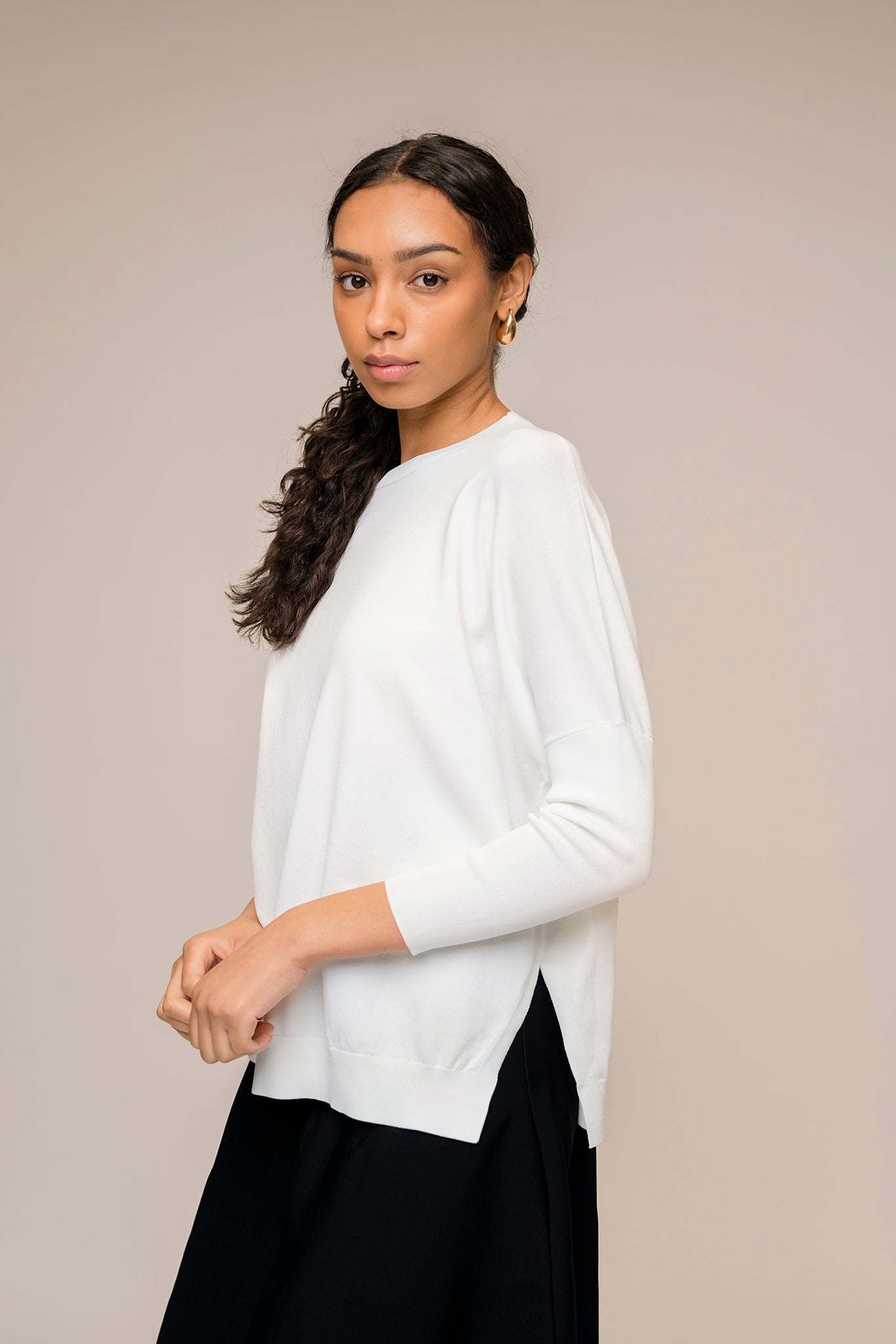 Montia Top in Soft White