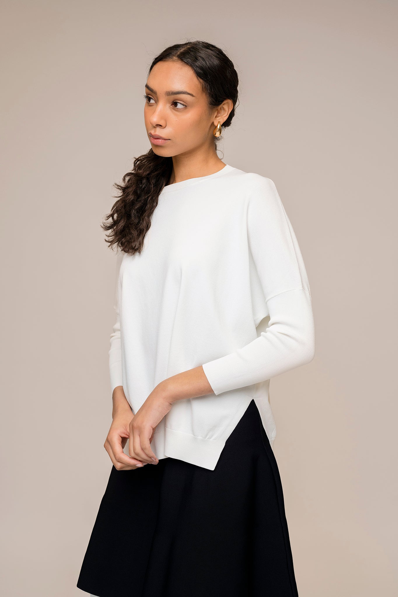 Montia Top in Soft White