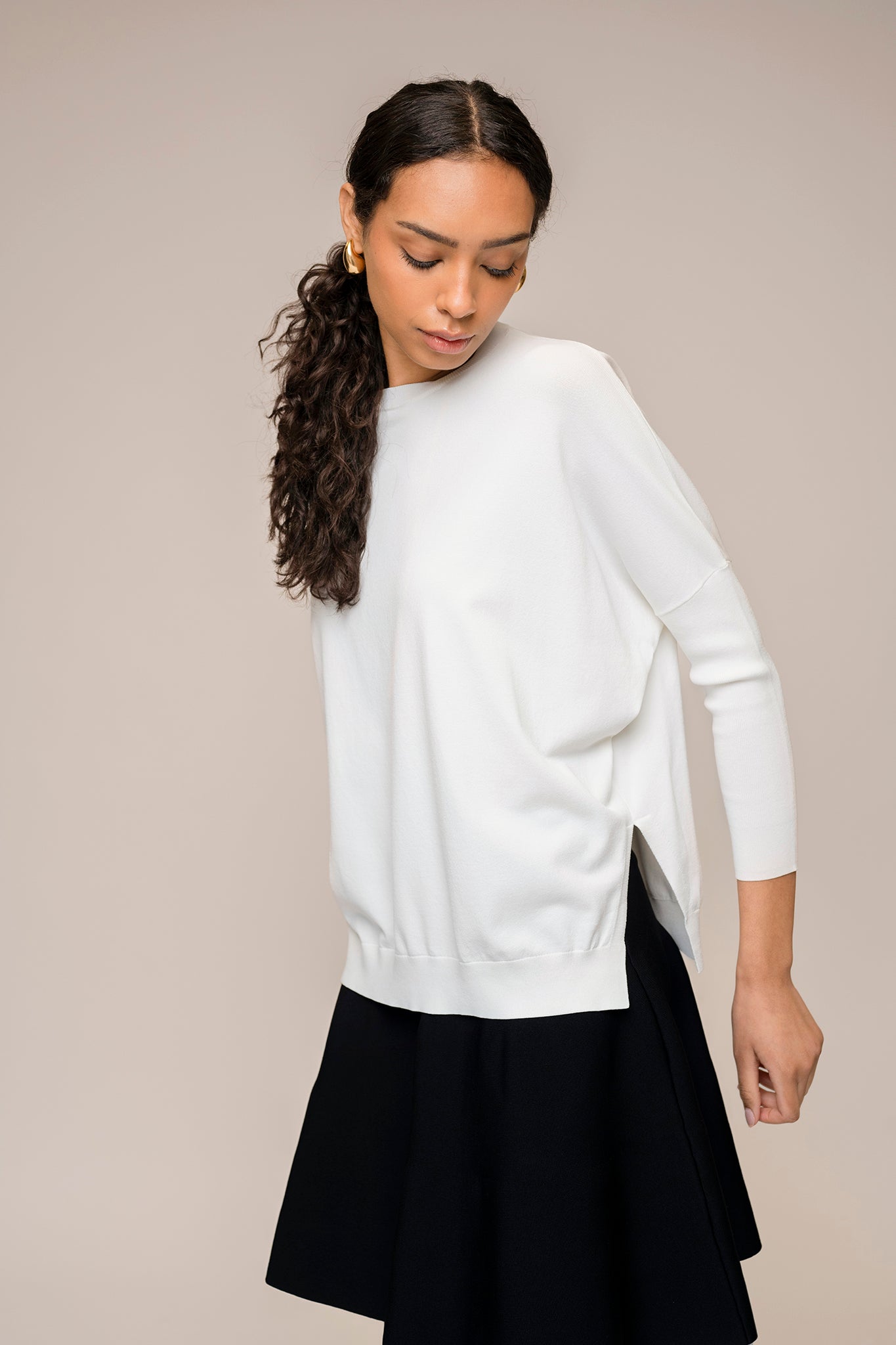 Montia Top in Soft White