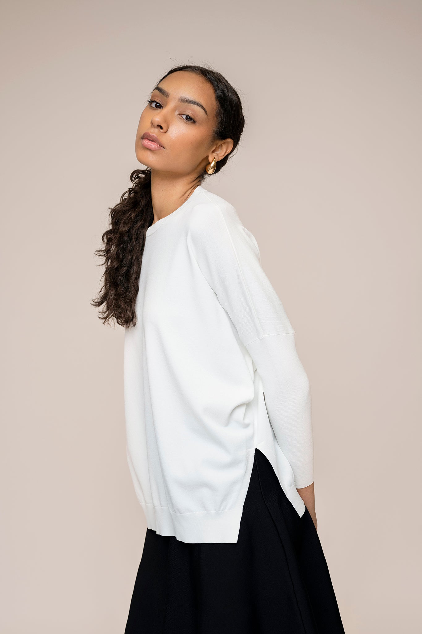 Montia Top in Soft White