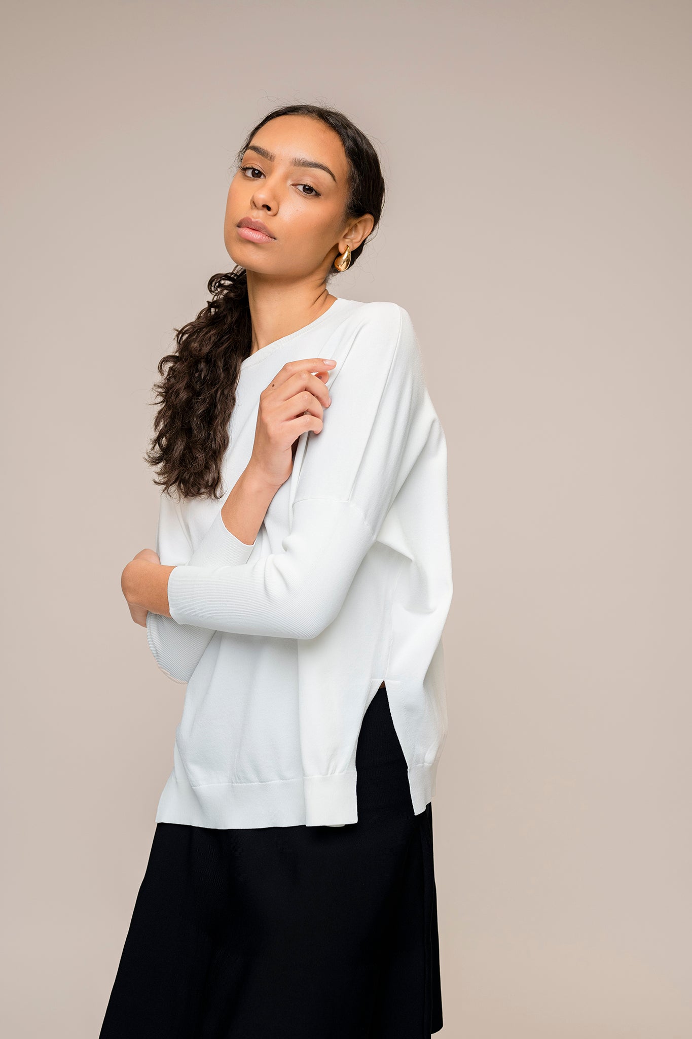 Montia Top in Soft White