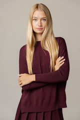 Montia Top in Sangria