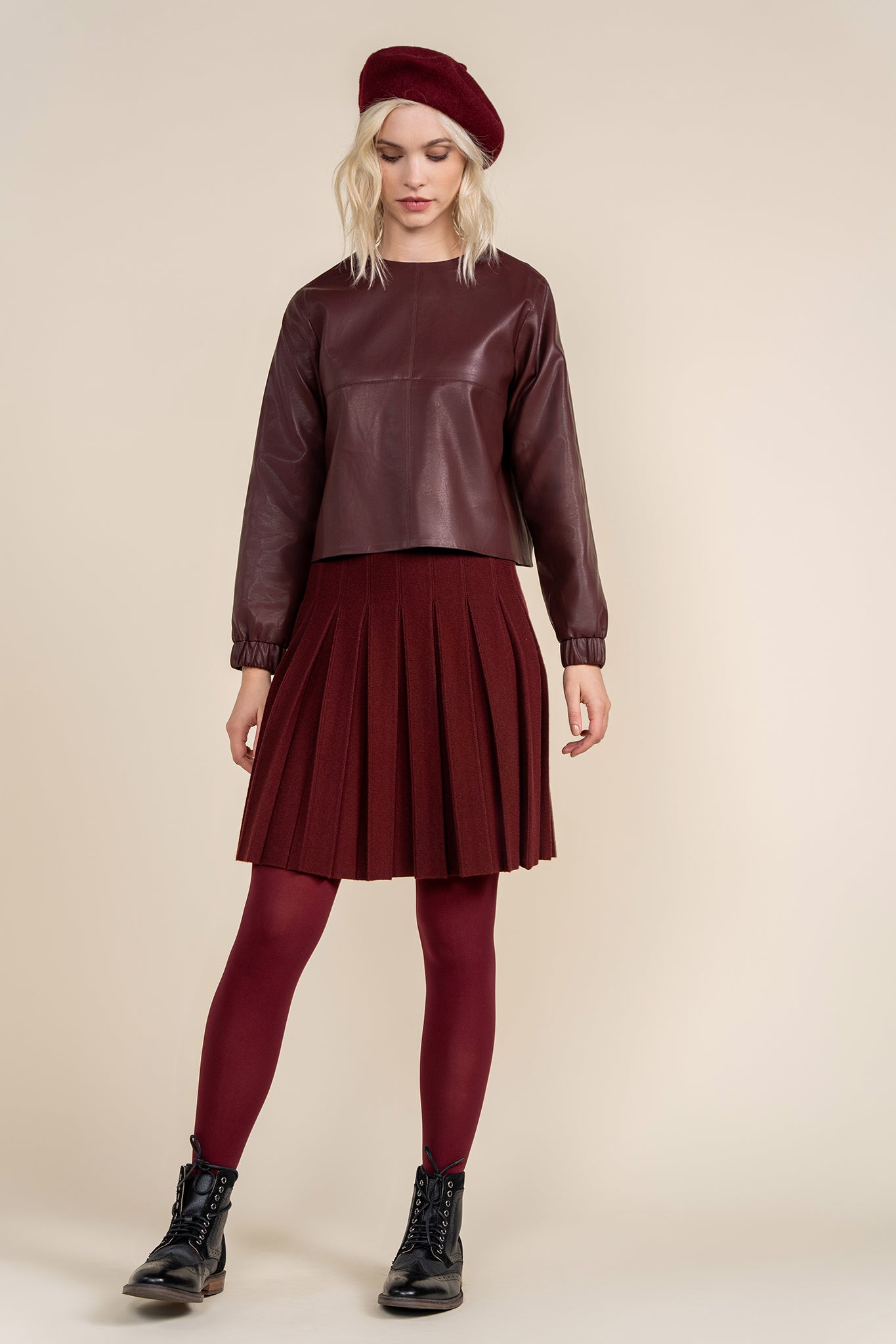 Mode Skirt in Merlot