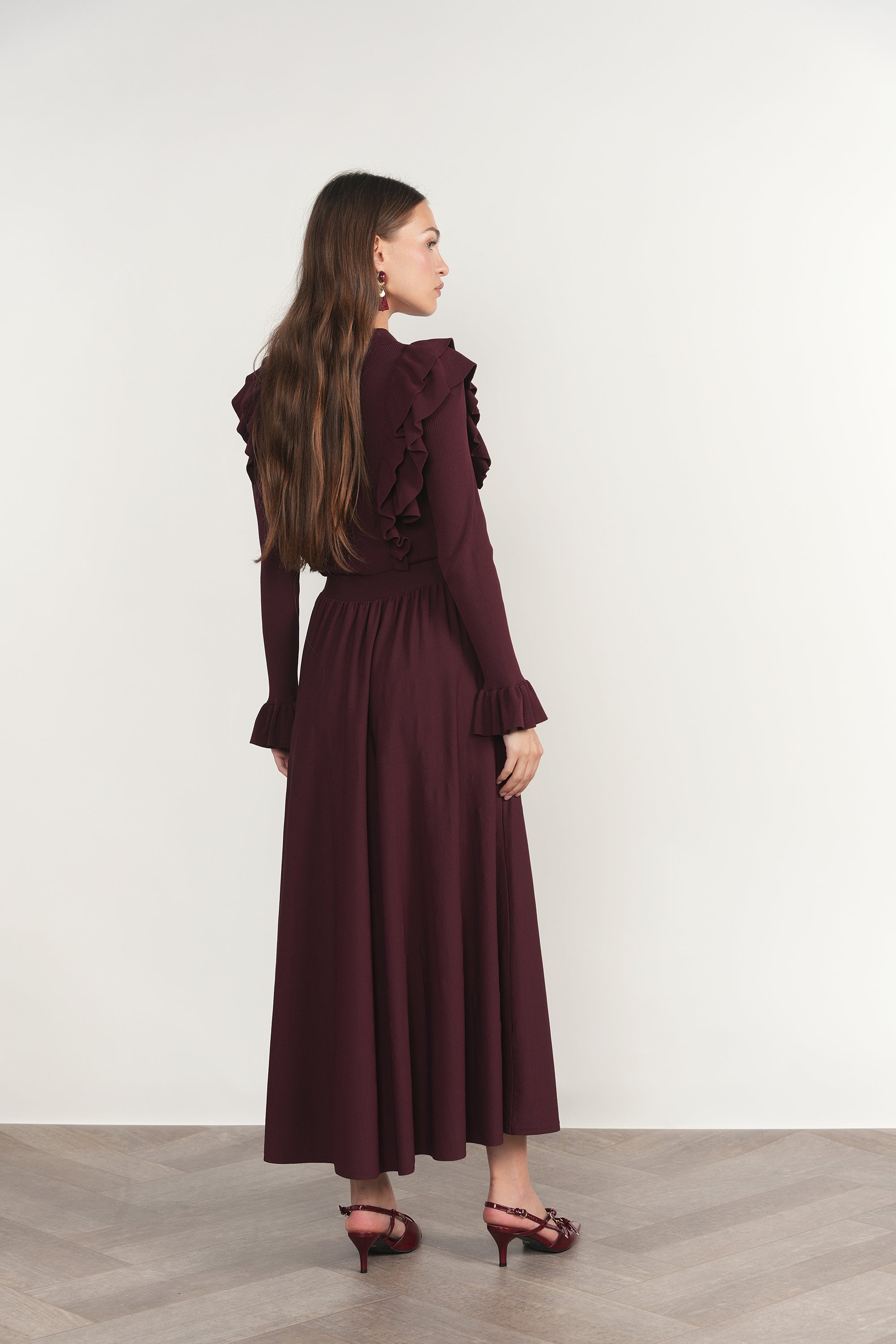 Vienne Dress in Antique Berry