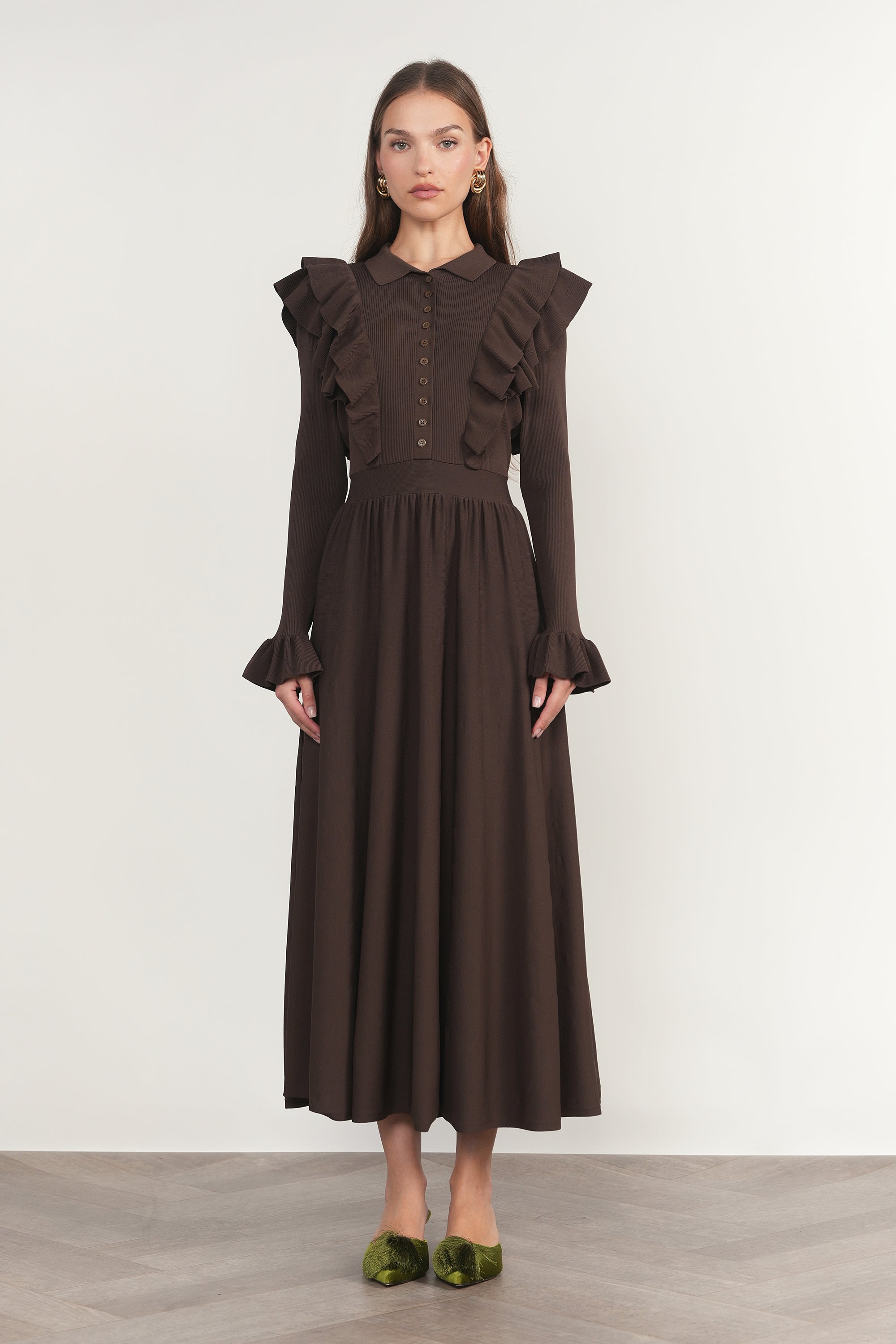 Vienne Dress in Fudge