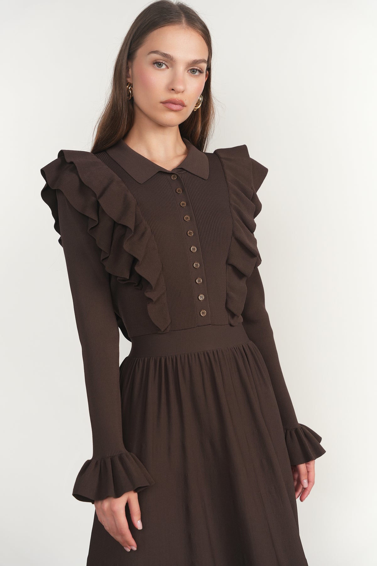 Vienne Dress in Fudge