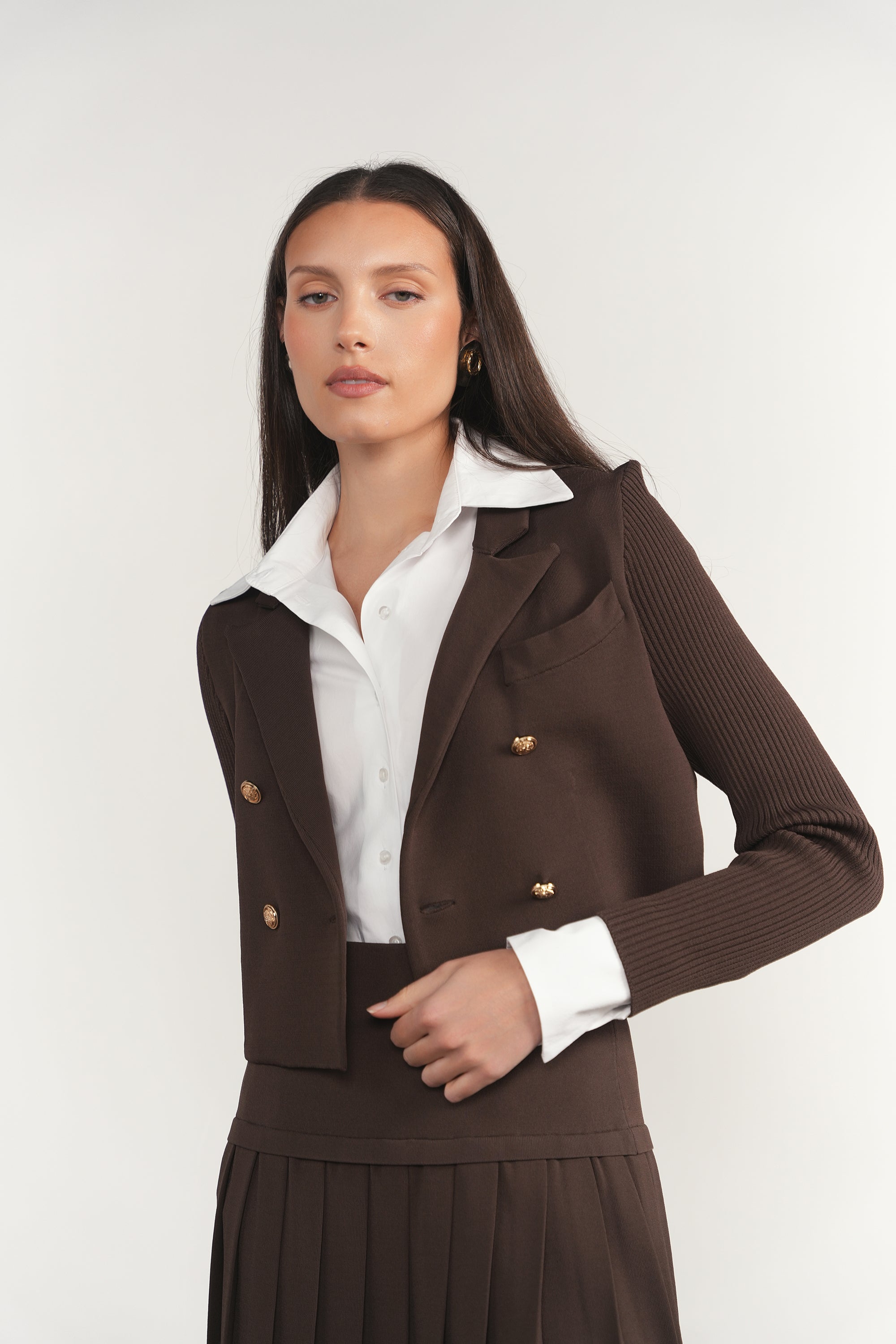 Allier Blazer in Fudge