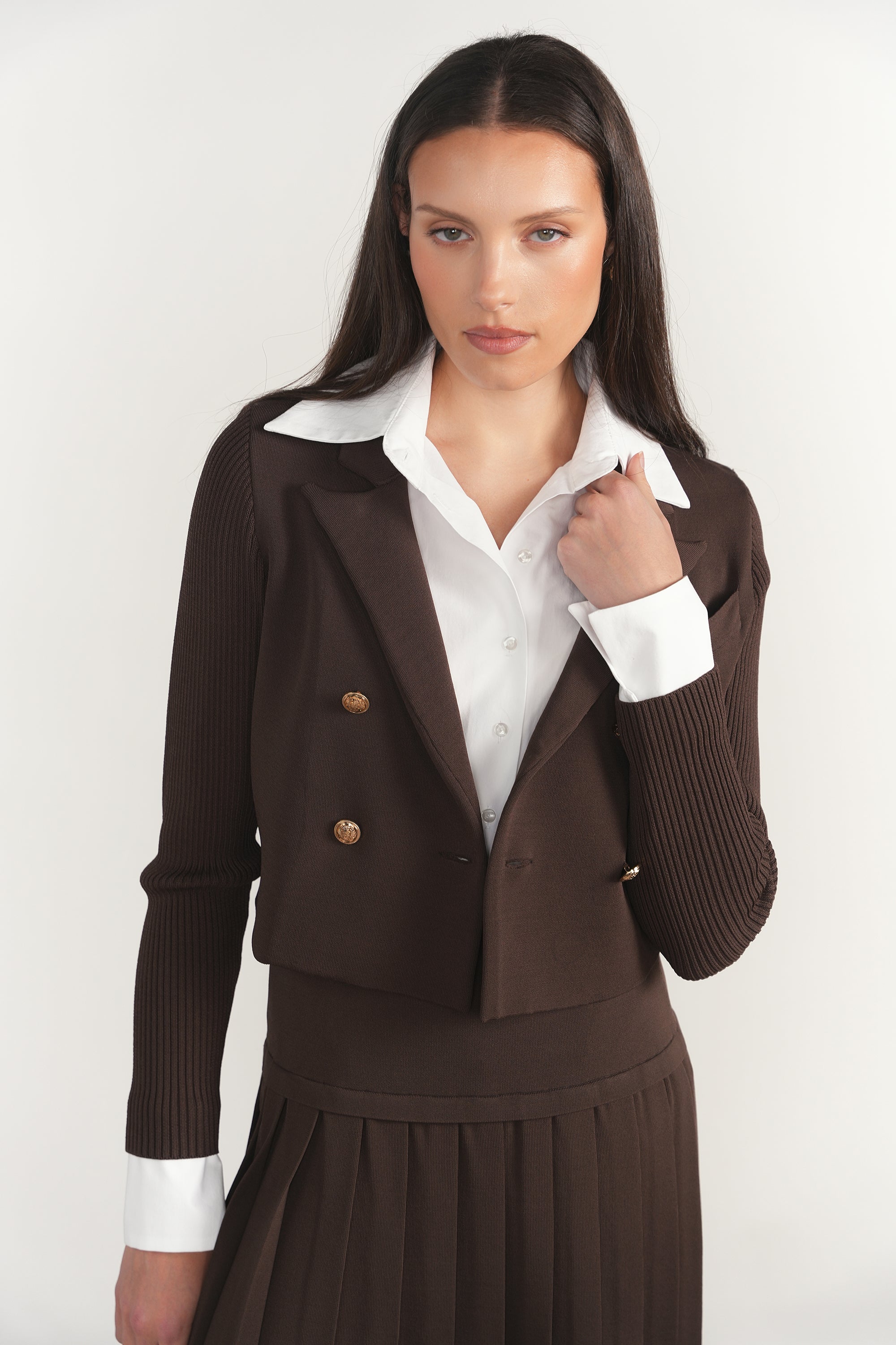 Allier Blazer in Fudge