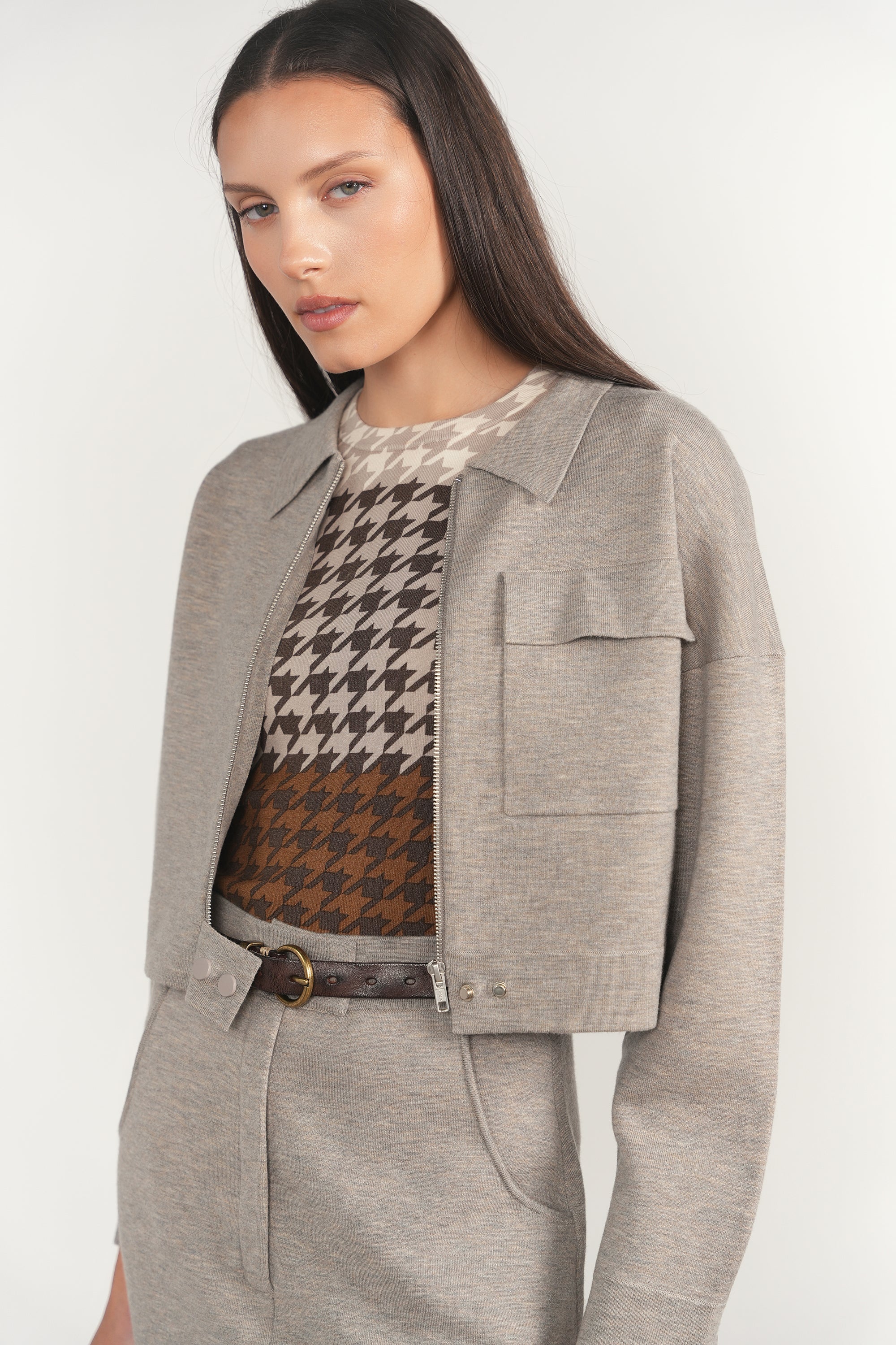 Kasai Sweater in Houndstooth