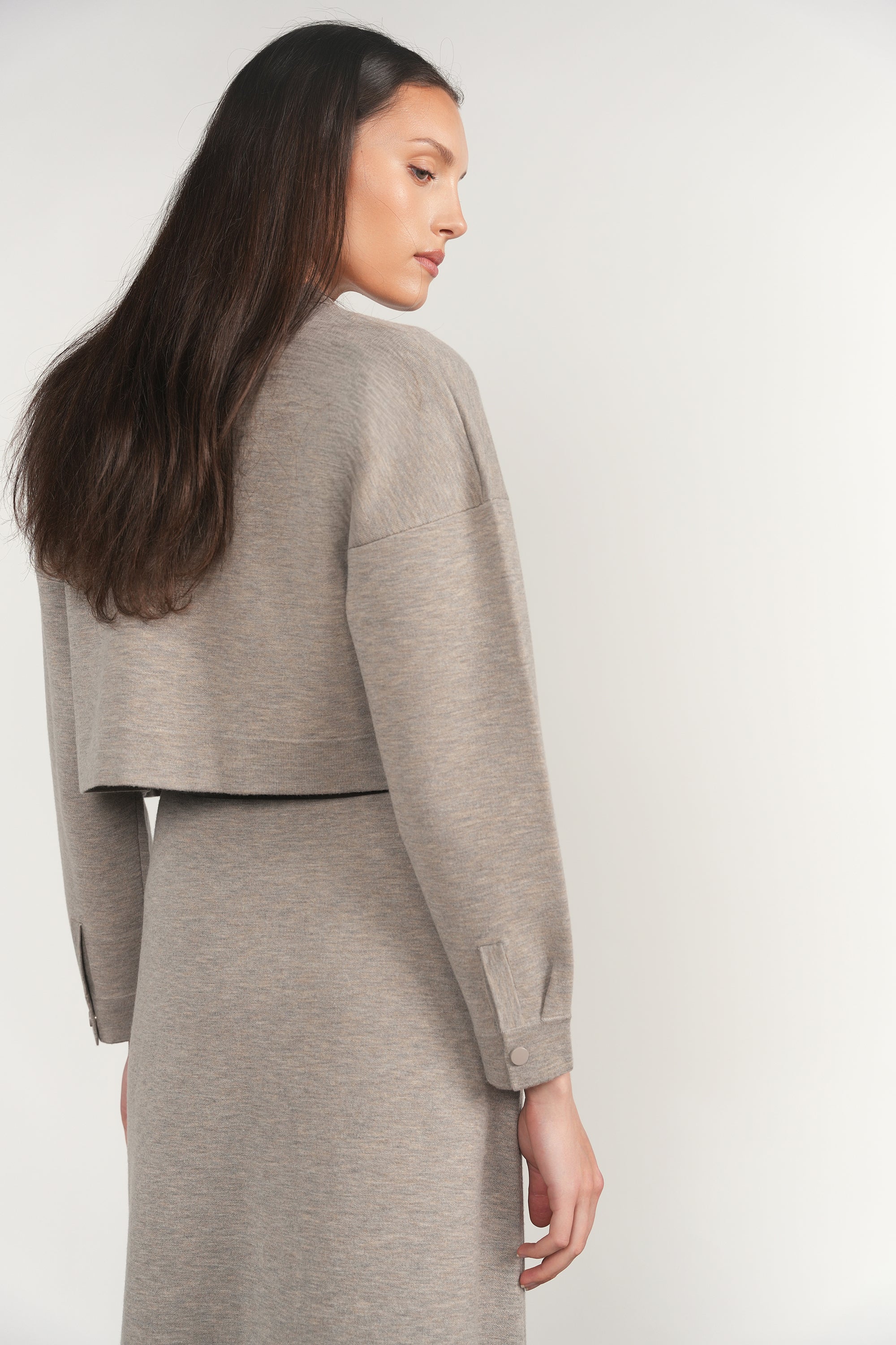 Seine Jacket in Greige Marl