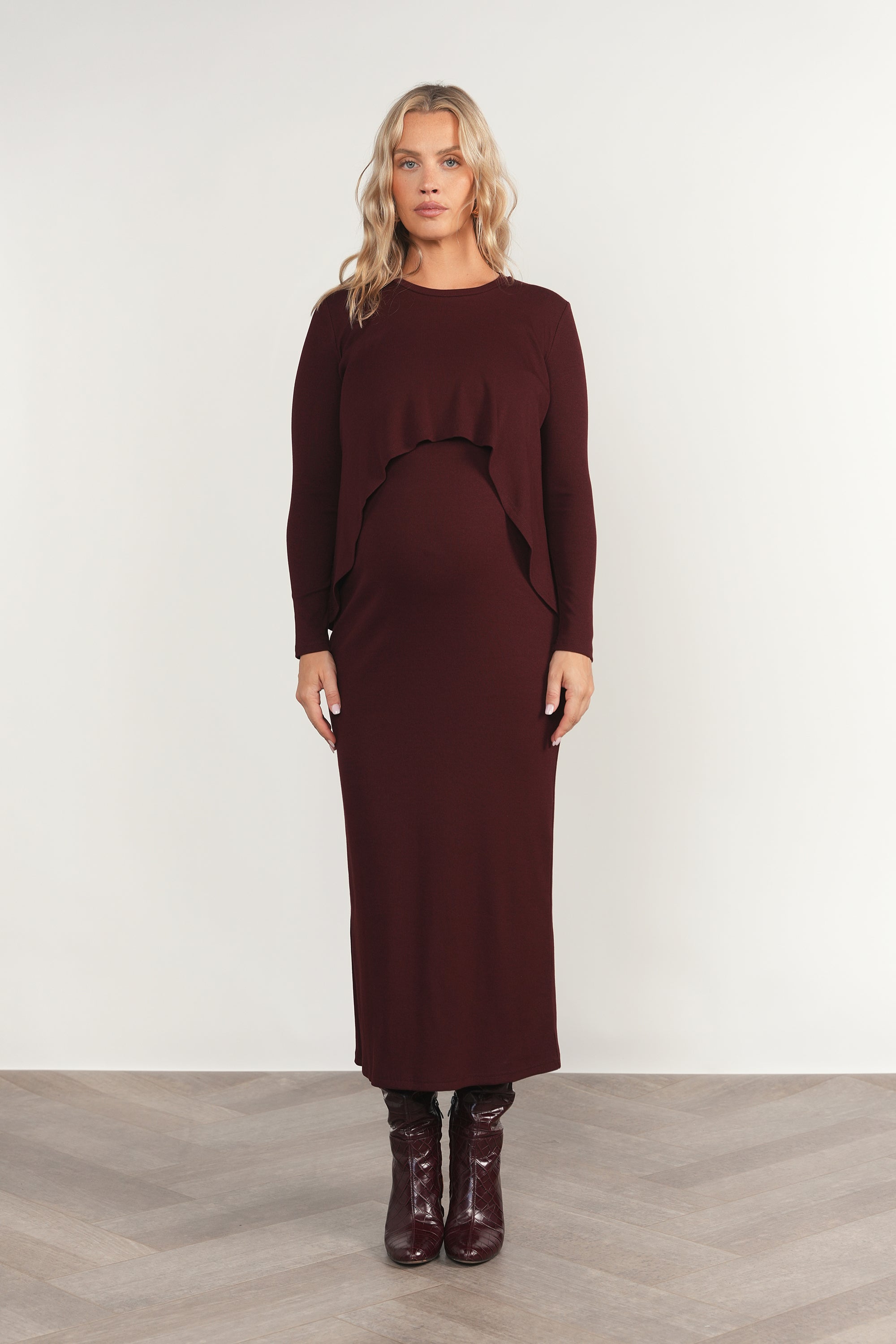Sanaga Maternity Set in Cabernet