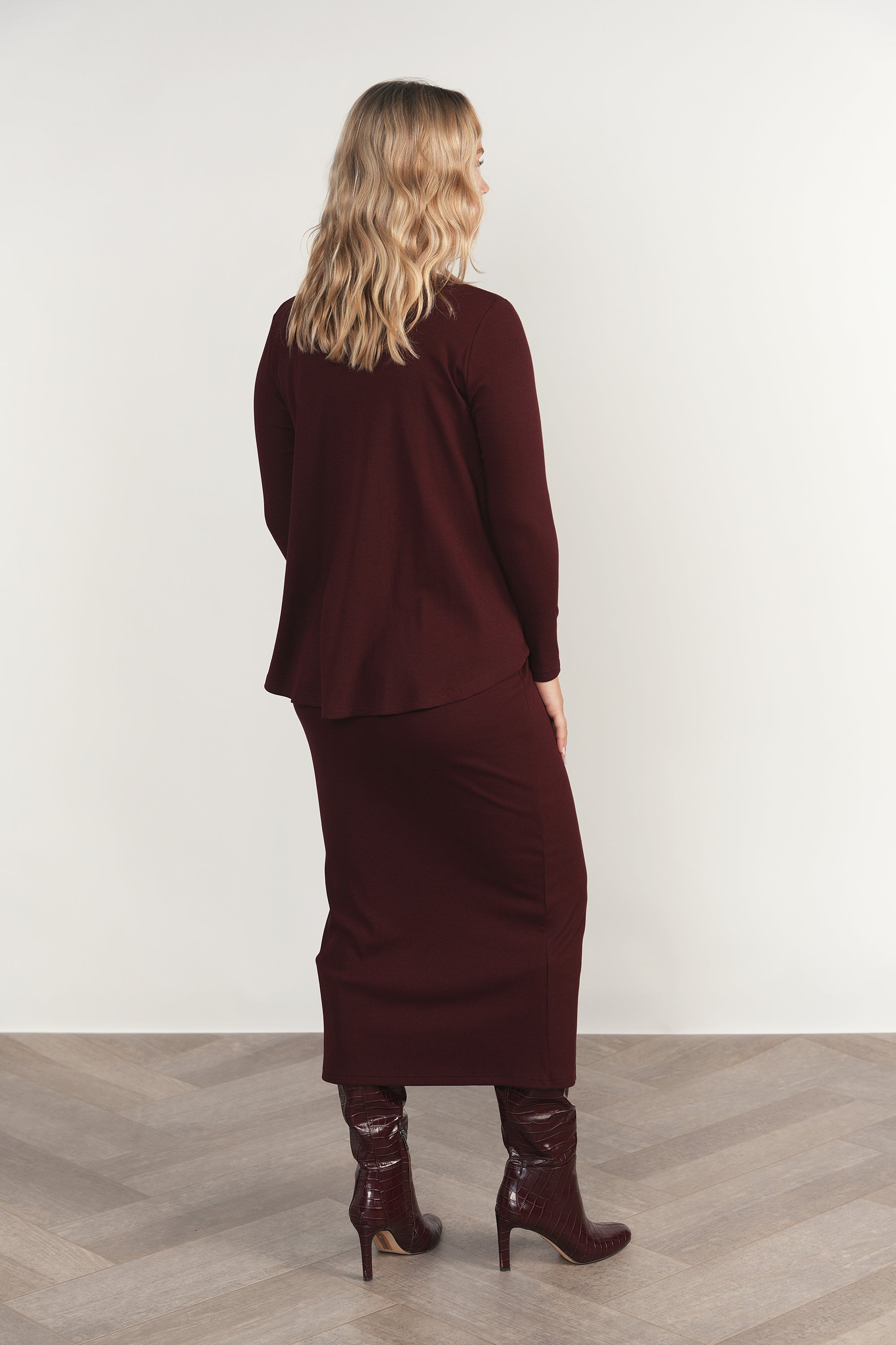 Sanaga Maternity Set in Cabernet