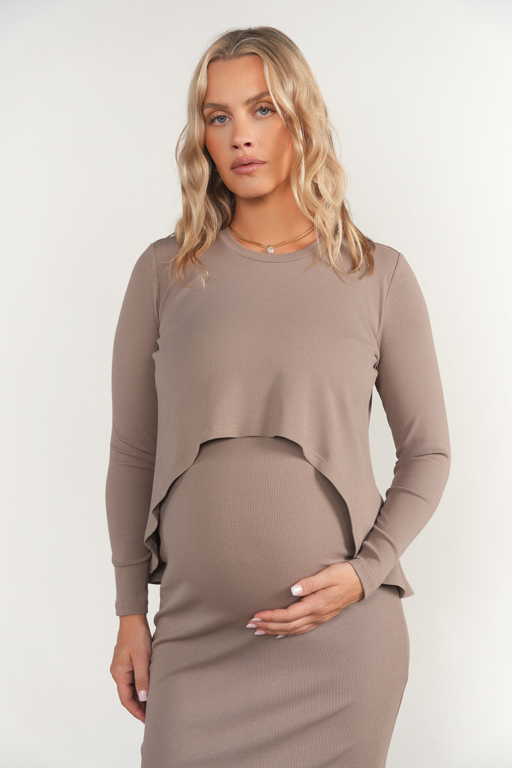Sanaga Maternity Set in Greige