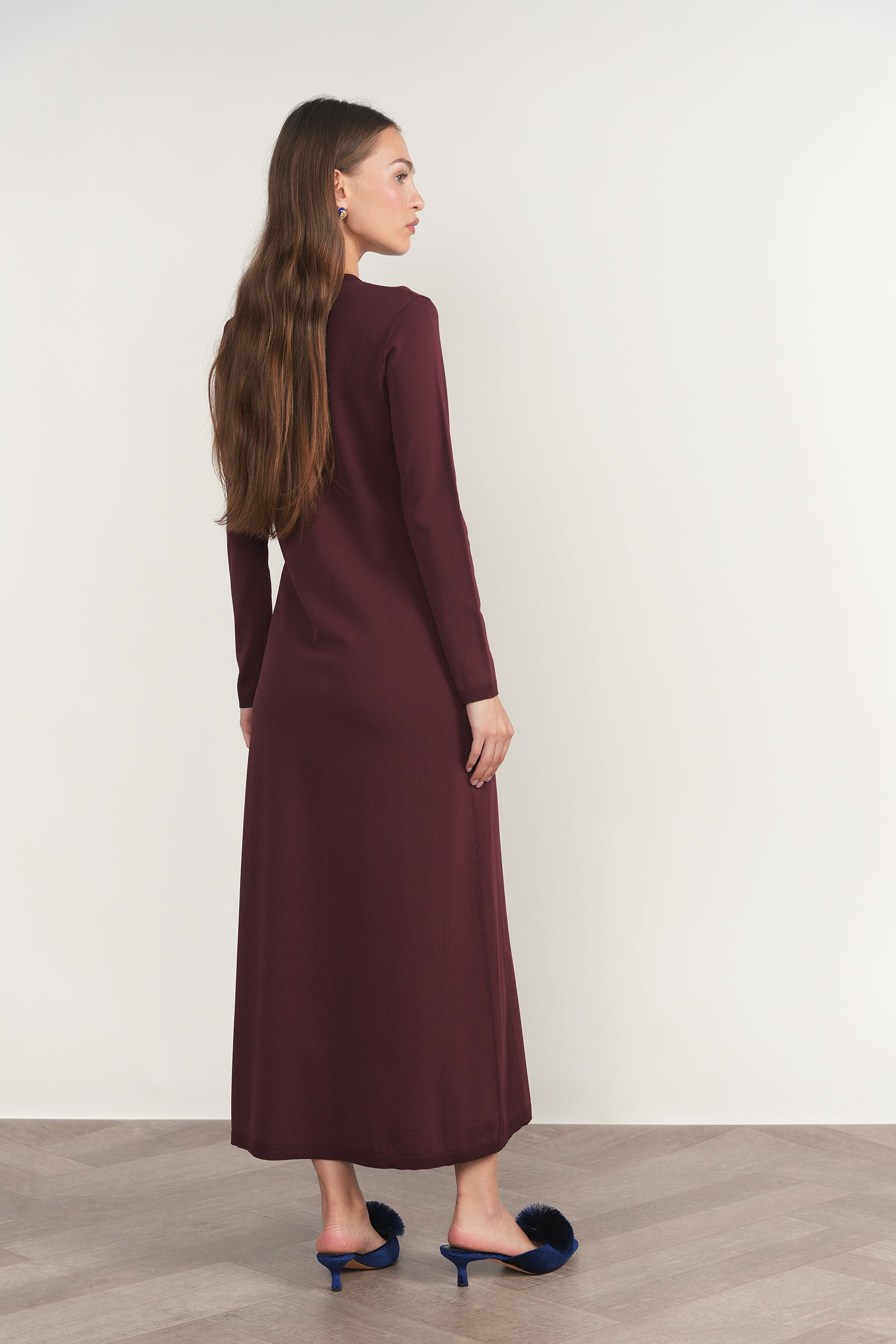 Morava Dress in Antique Berry