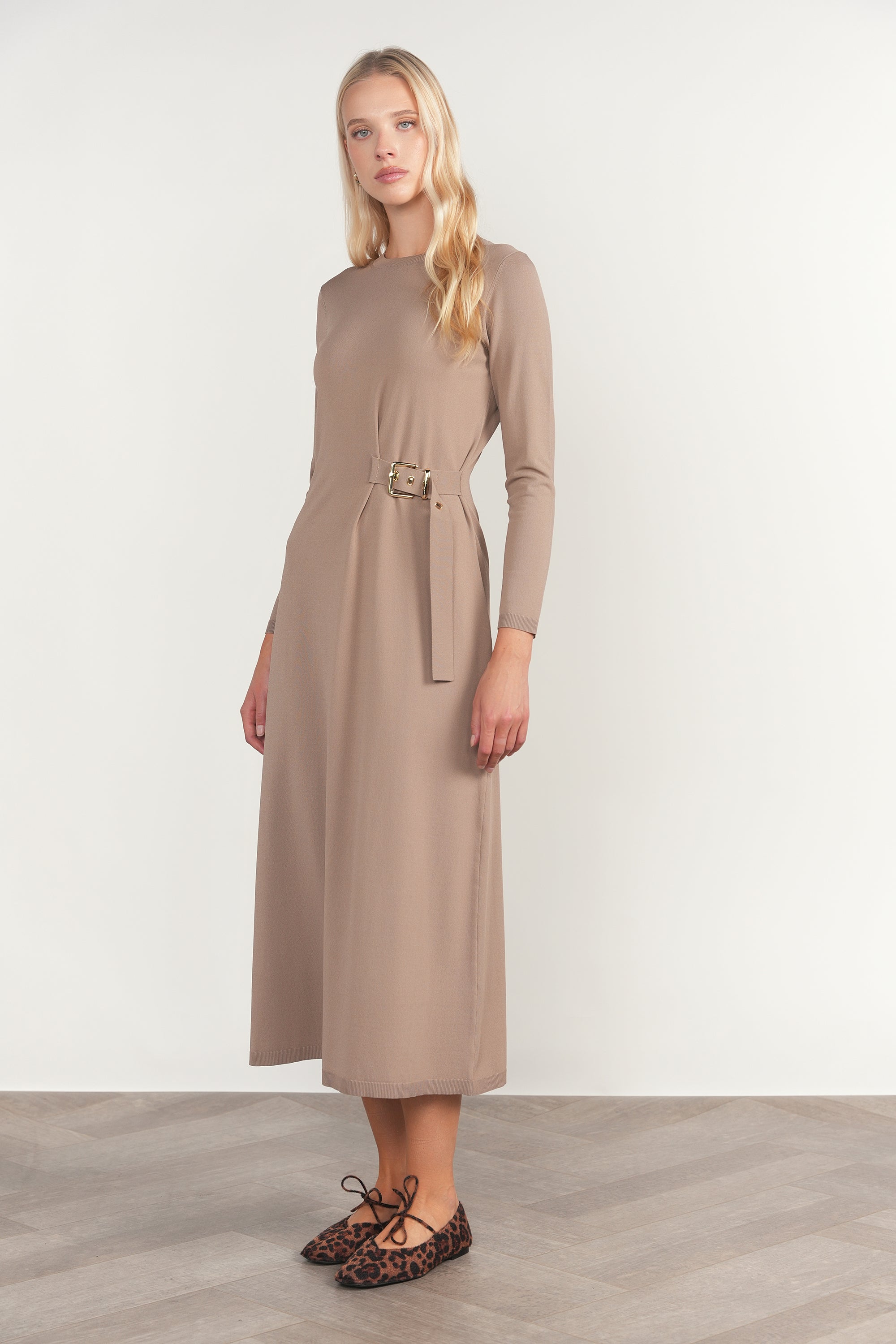 Morava Dress in Sandstone