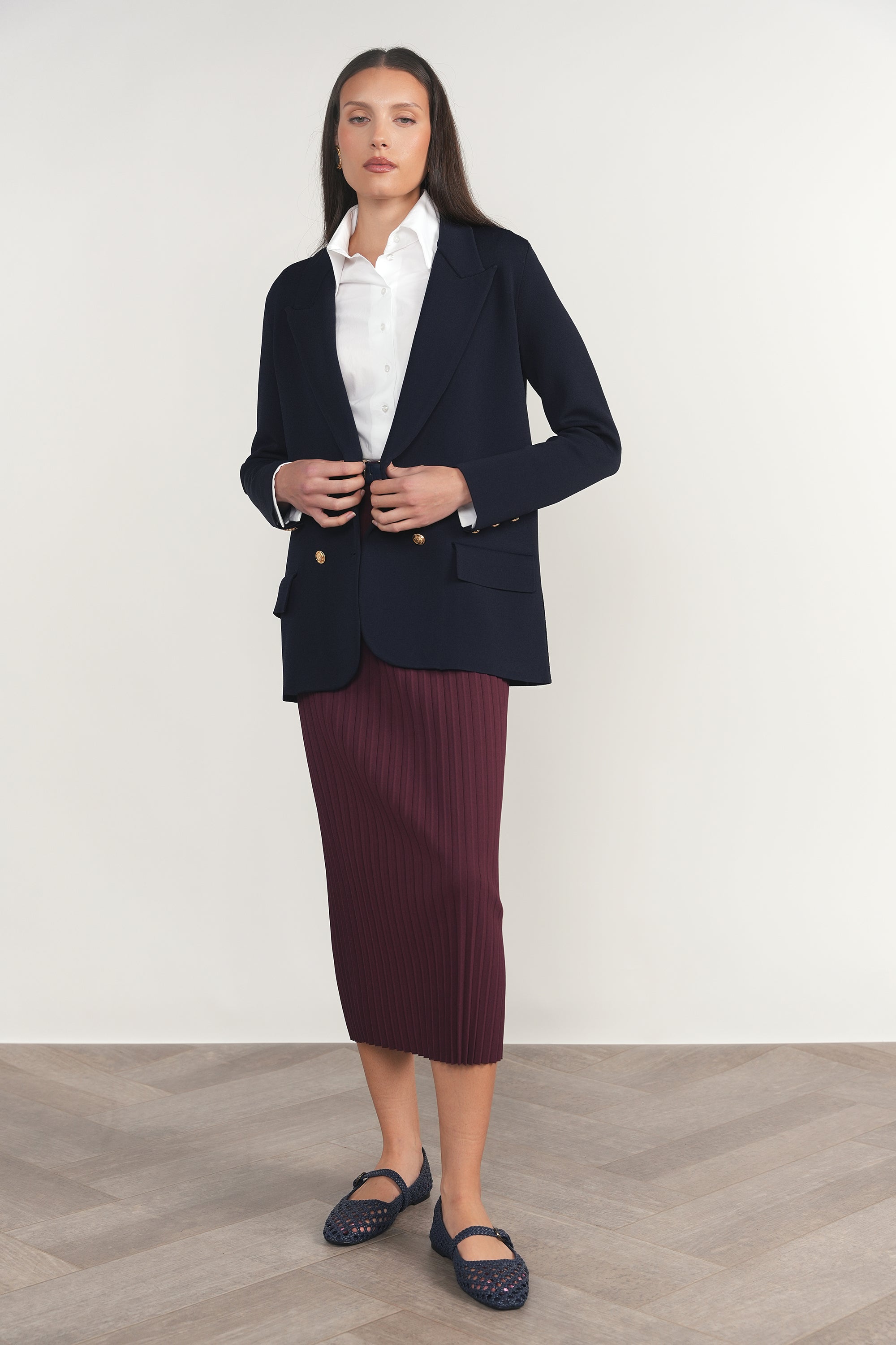 Darby Blazer in Deep Indigo Navy